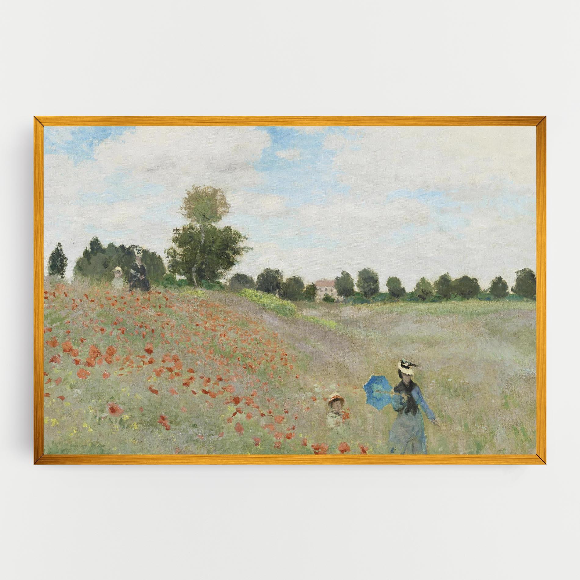 Tablou Canvas Poppy Field Near Argenteuil mockup 0