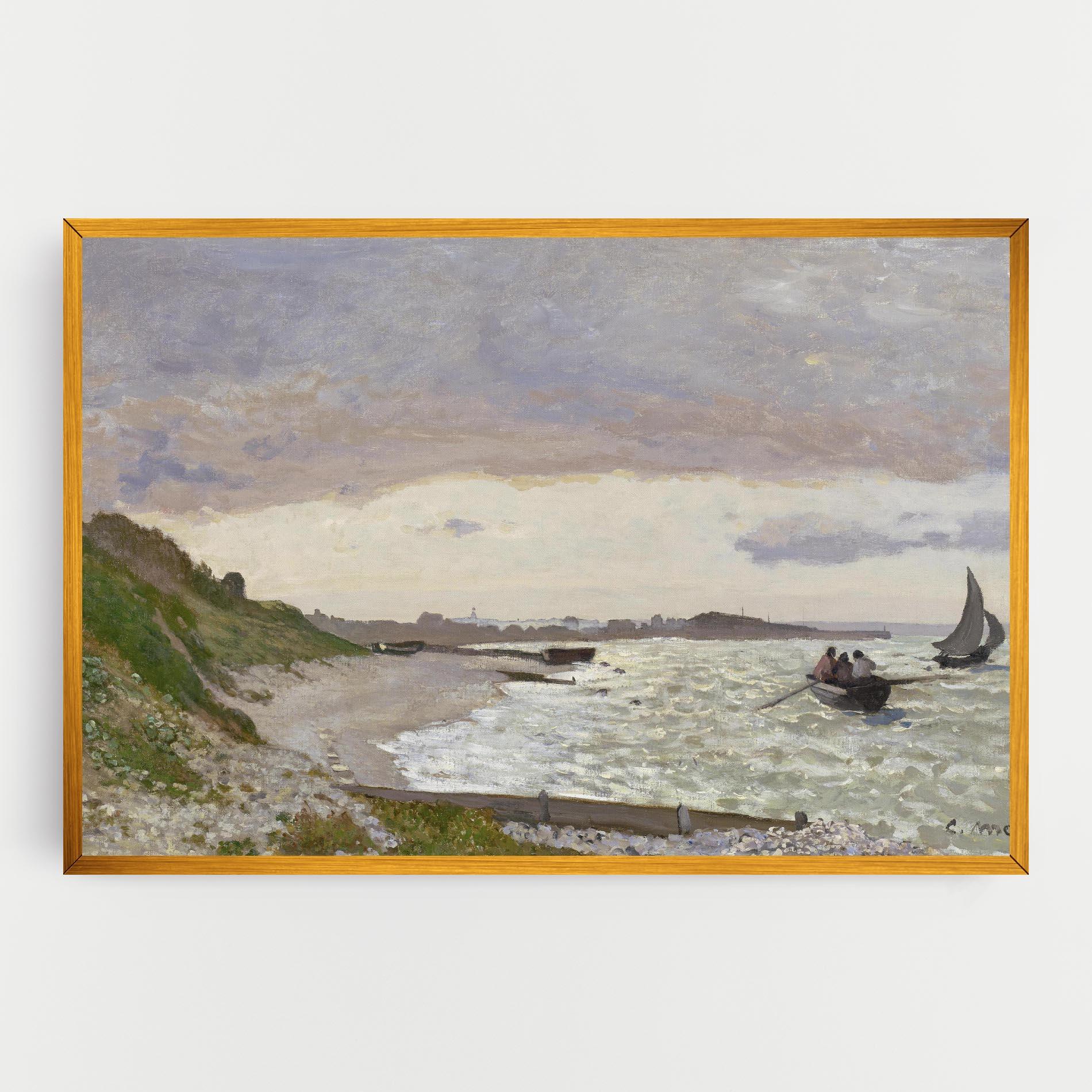 Tablou Canvas Seashore At Sainte Adresse mockup 0