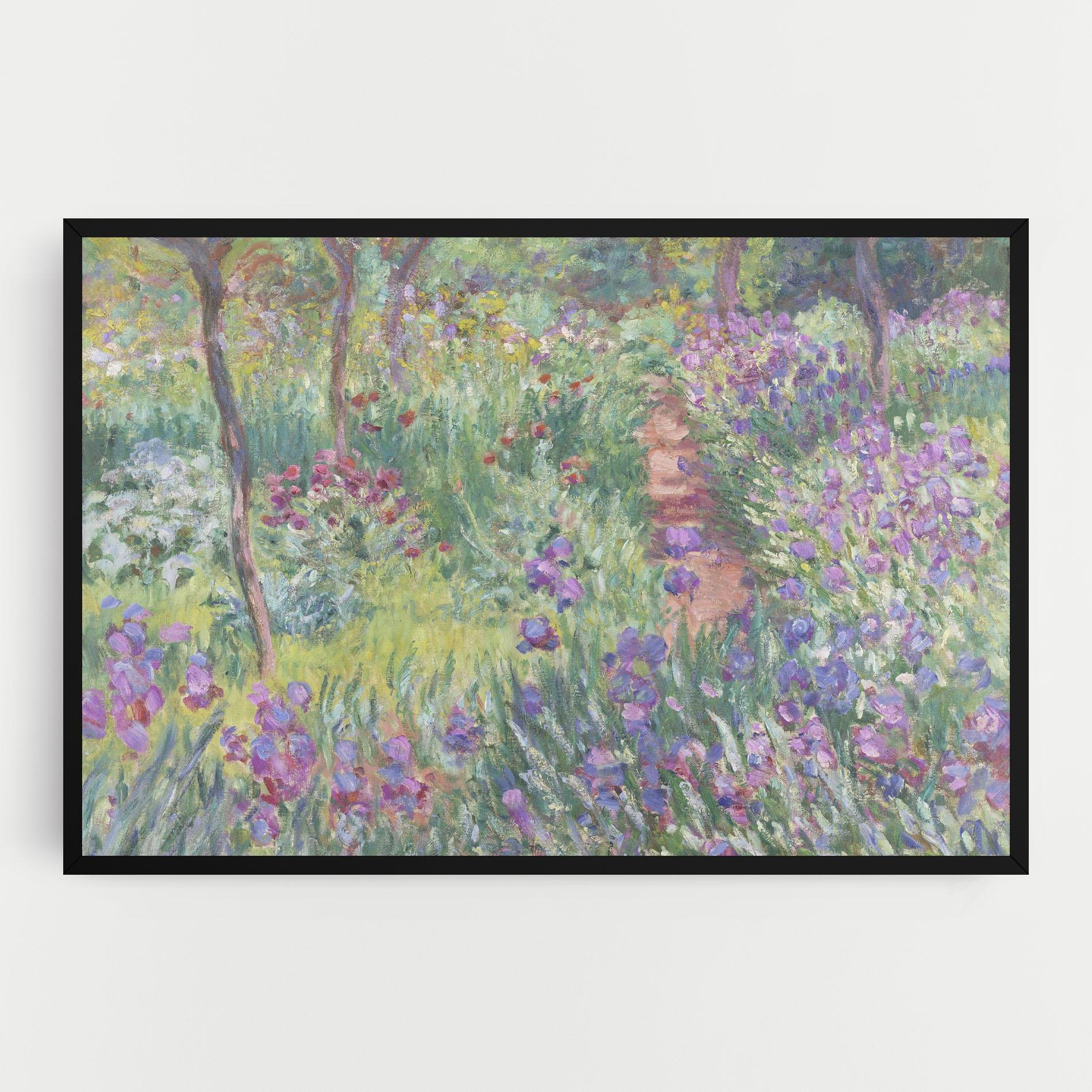 Tablou Canvas Garden In Giverny Monet mockup 0
