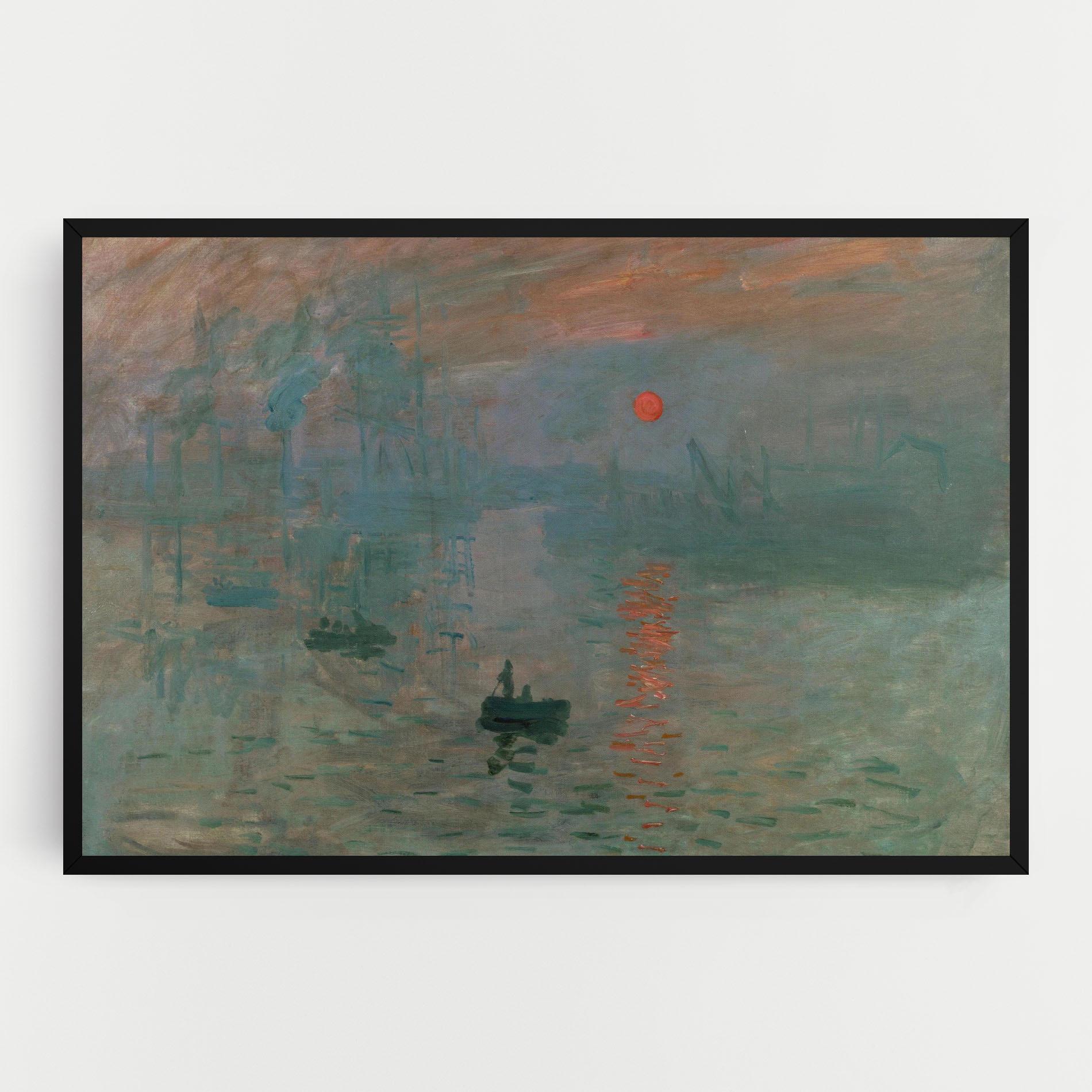 Tablou Canvas Monet Sunrise mockup 0