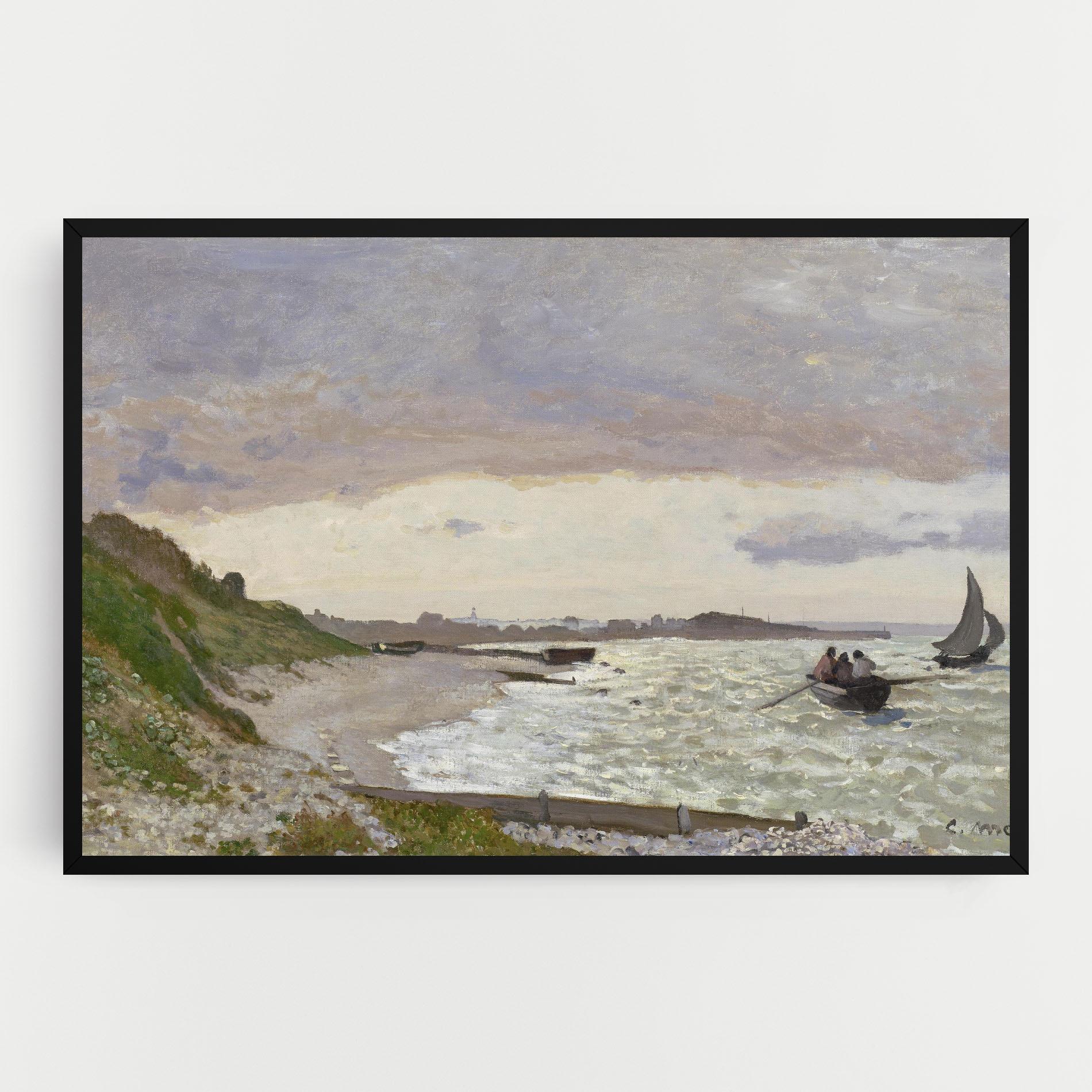 Tablou Canvas Seashore At Sainte Adresse mockup 0