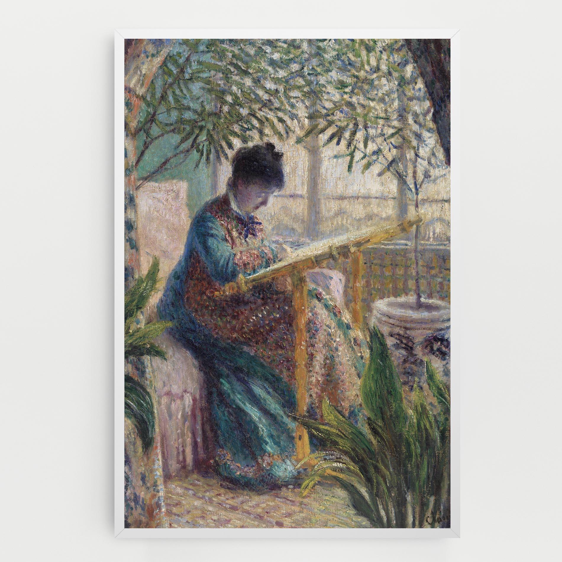 Tablou Canvas Monet Embroidering mockup 0