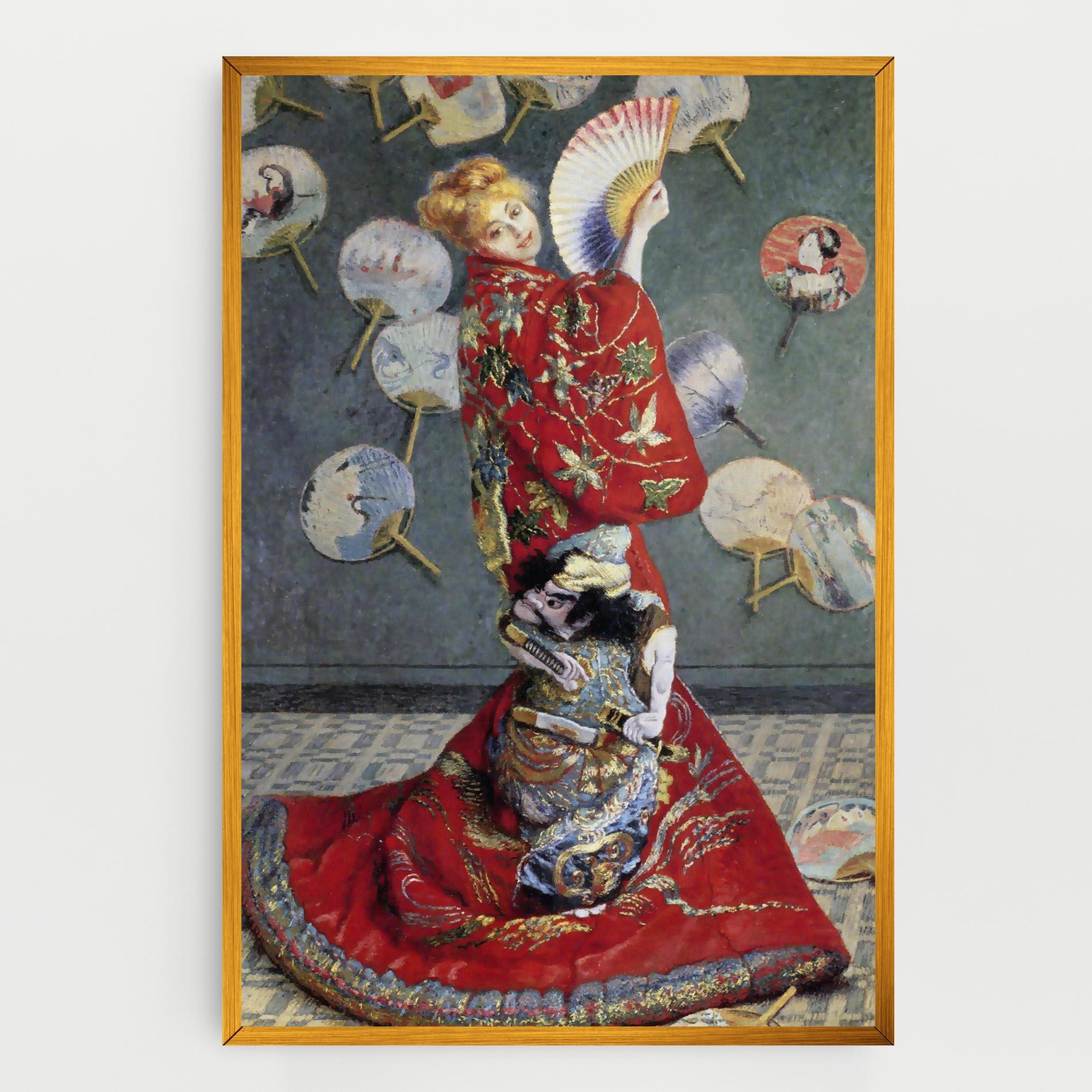 Tablou Canvas Camille Monet In Japanese Costume mockup 0