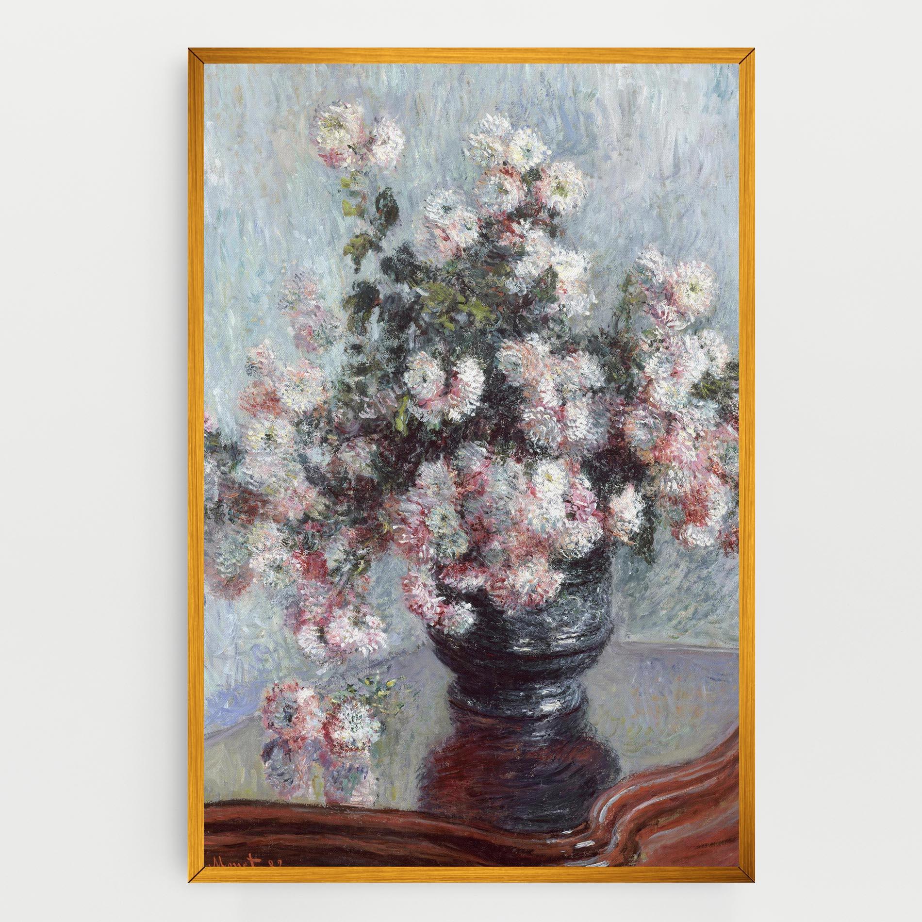 Tablou Canvas Chrysanthemums mockup 0