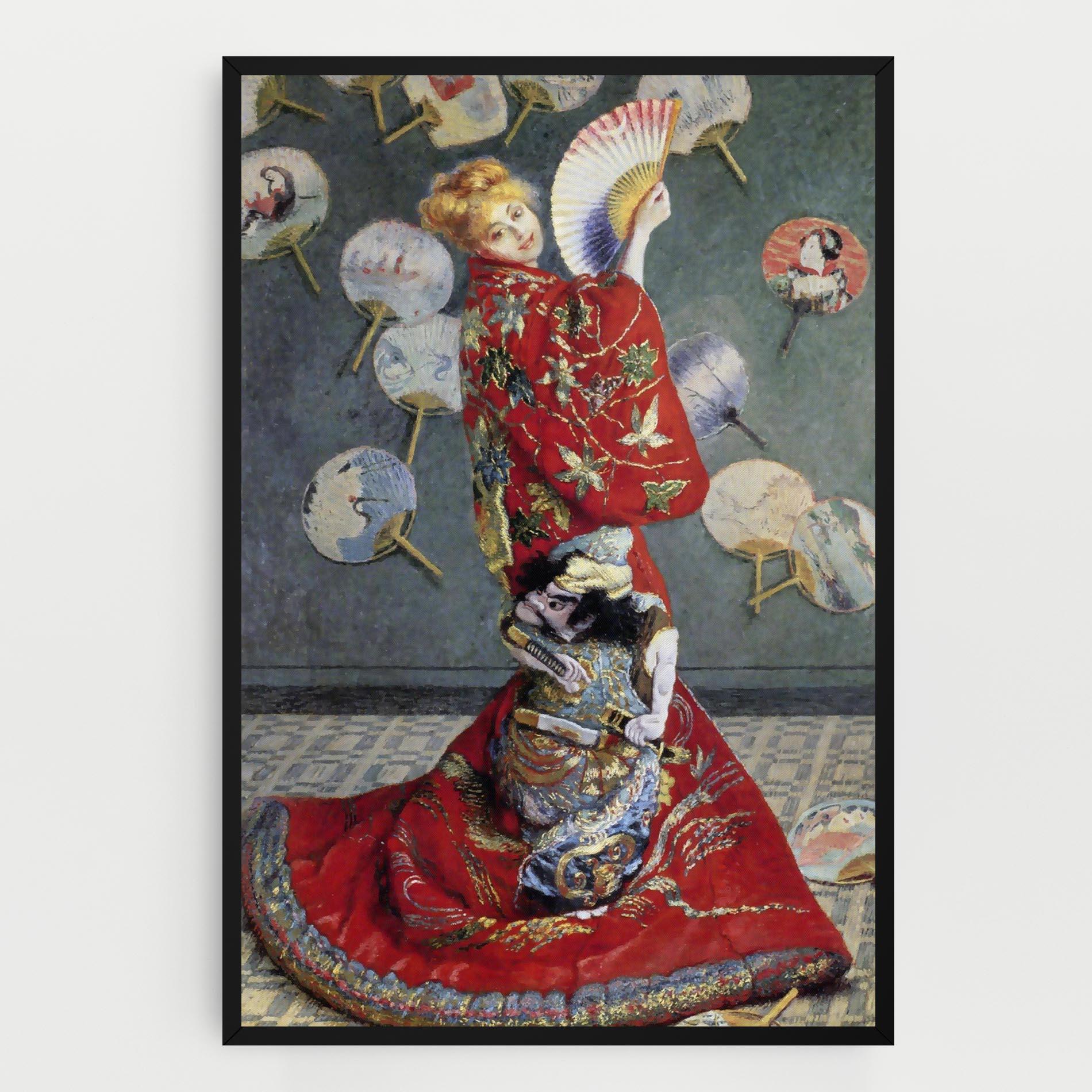 Tablou Canvas Camille Monet In Japanese Costume mockup 0