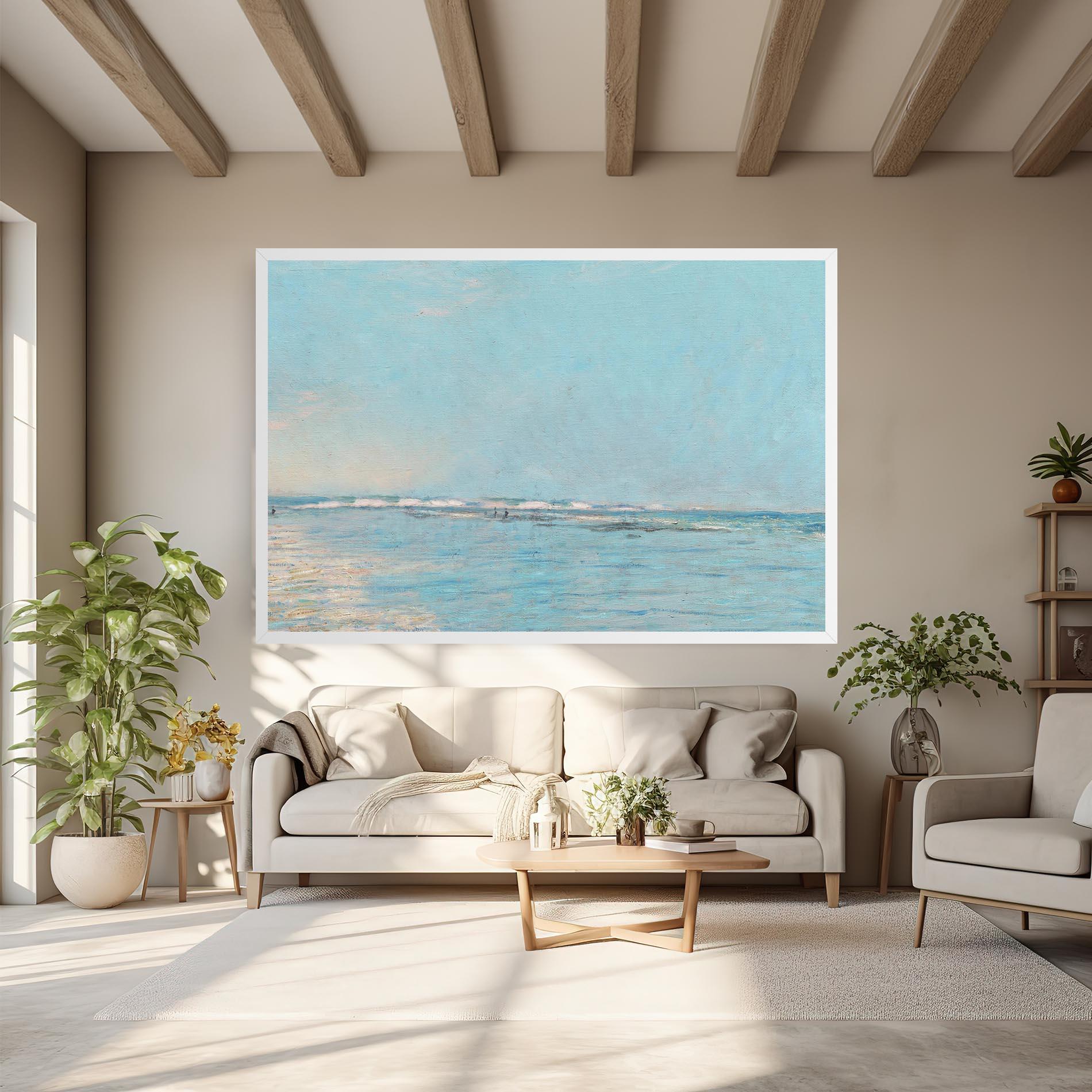 Tablou Canvas Monet's Beach mockup 6