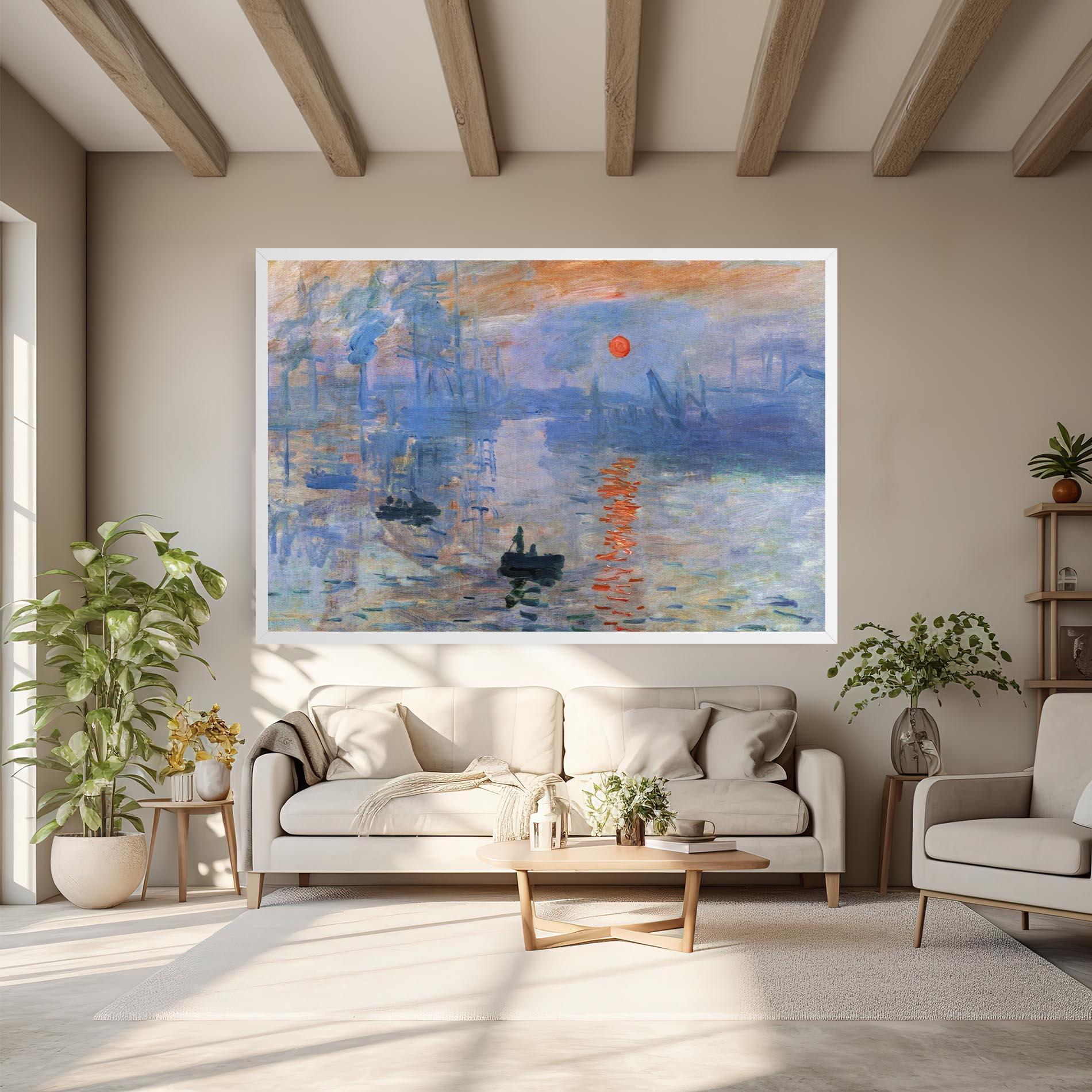 Tablou Canvas Monet Impressionist mockup 6