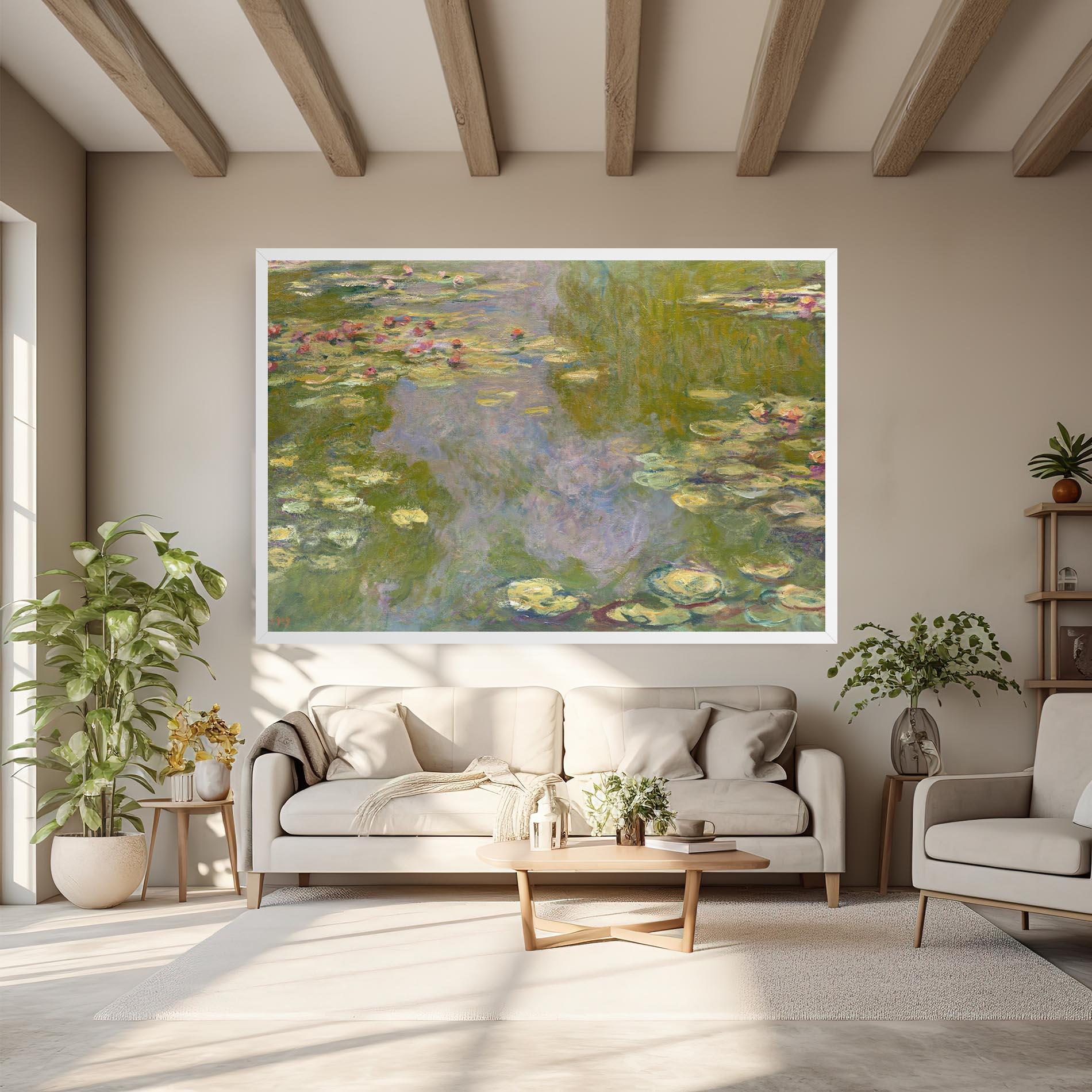 Tablou Canvas Water Lilies Monet mockup 6