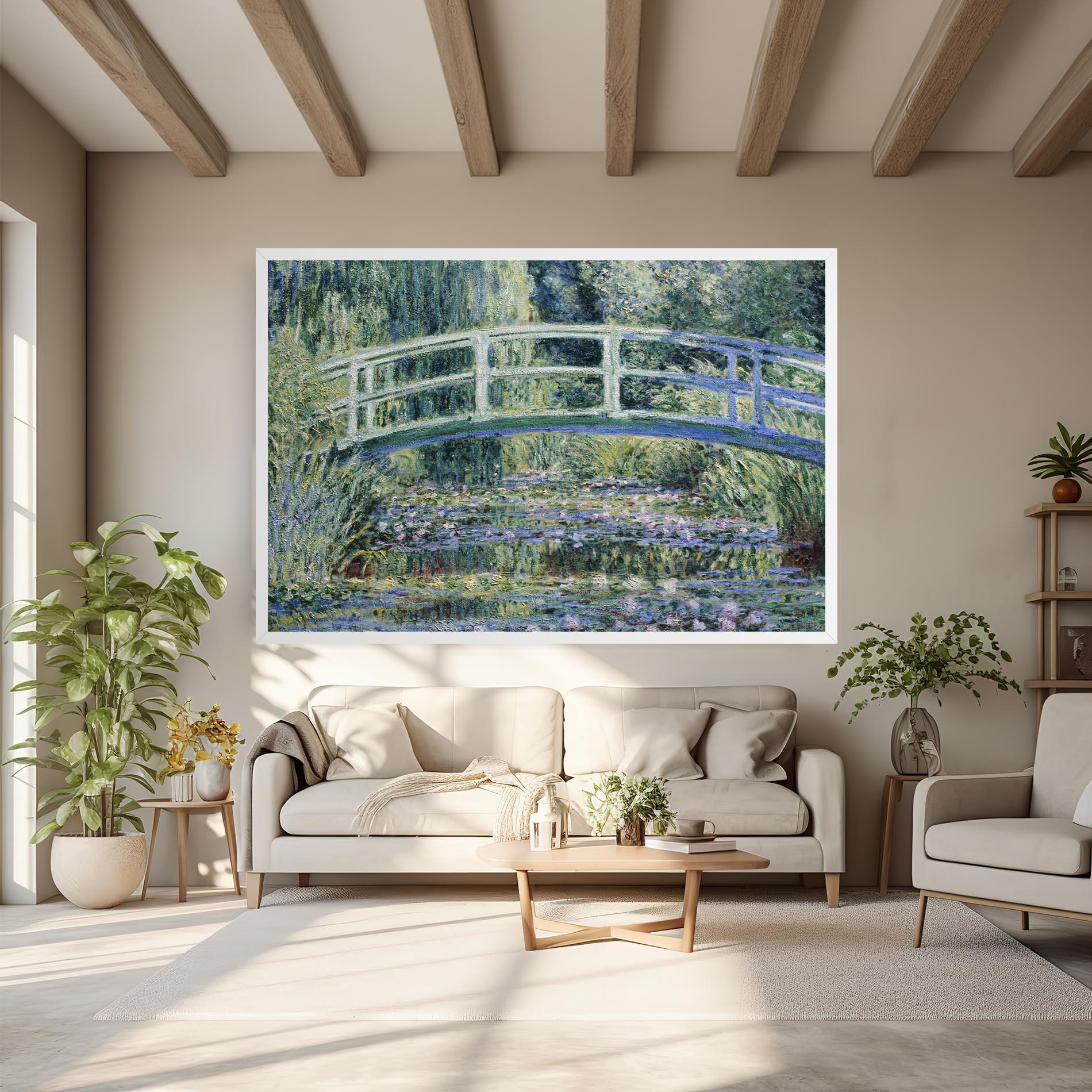 Tablou Canvas Water Lilies mockup 6