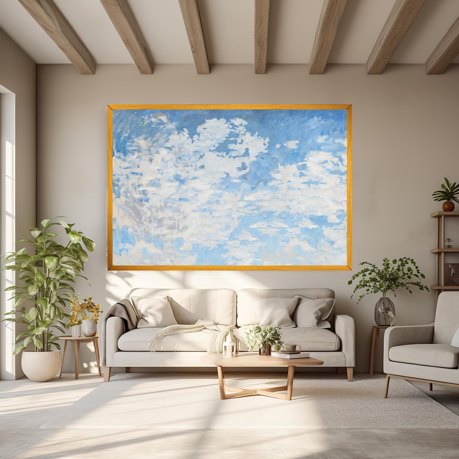 Tablou Canvas Clouds Monet mockup 6