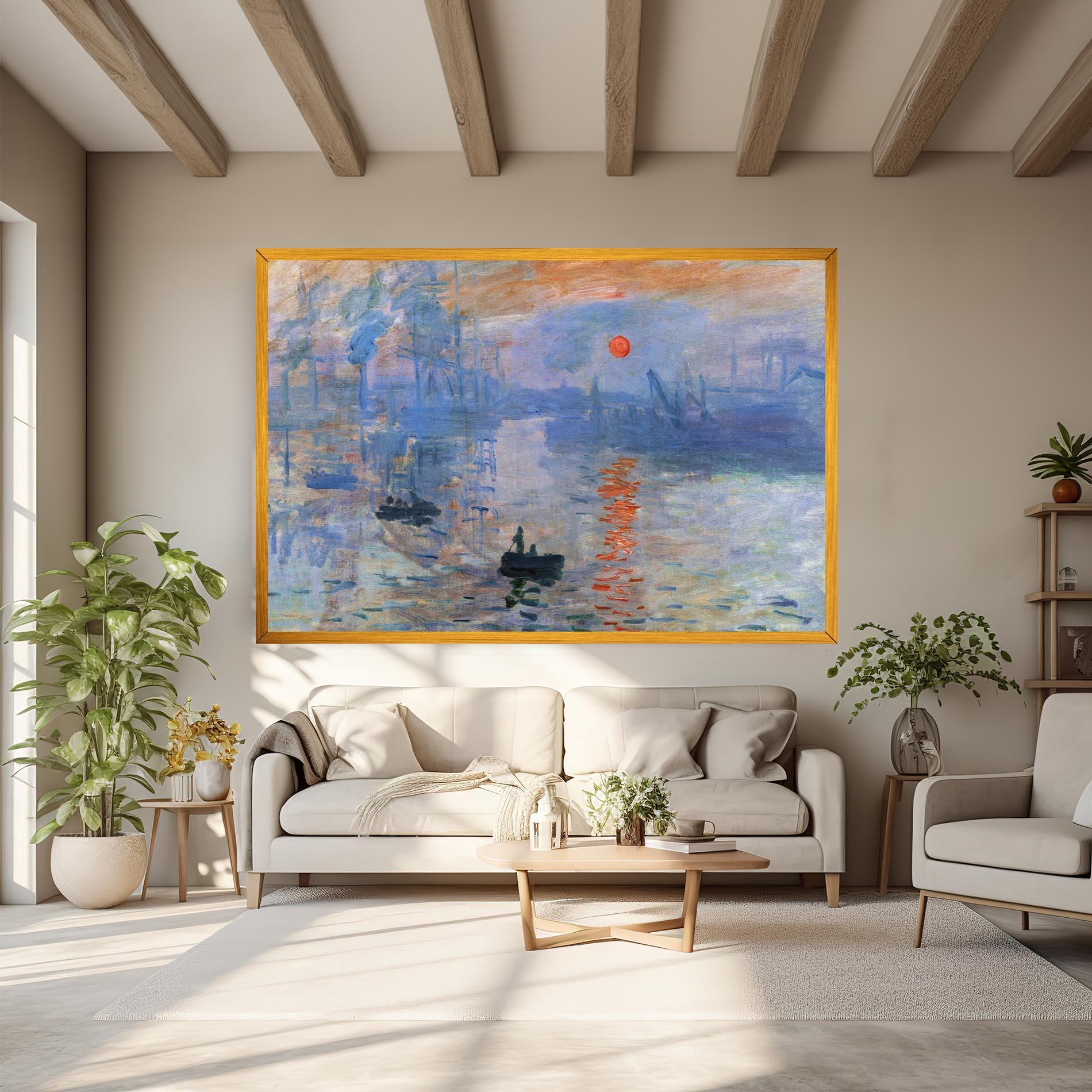 Tablou Canvas Monet Impressionist mockup 6