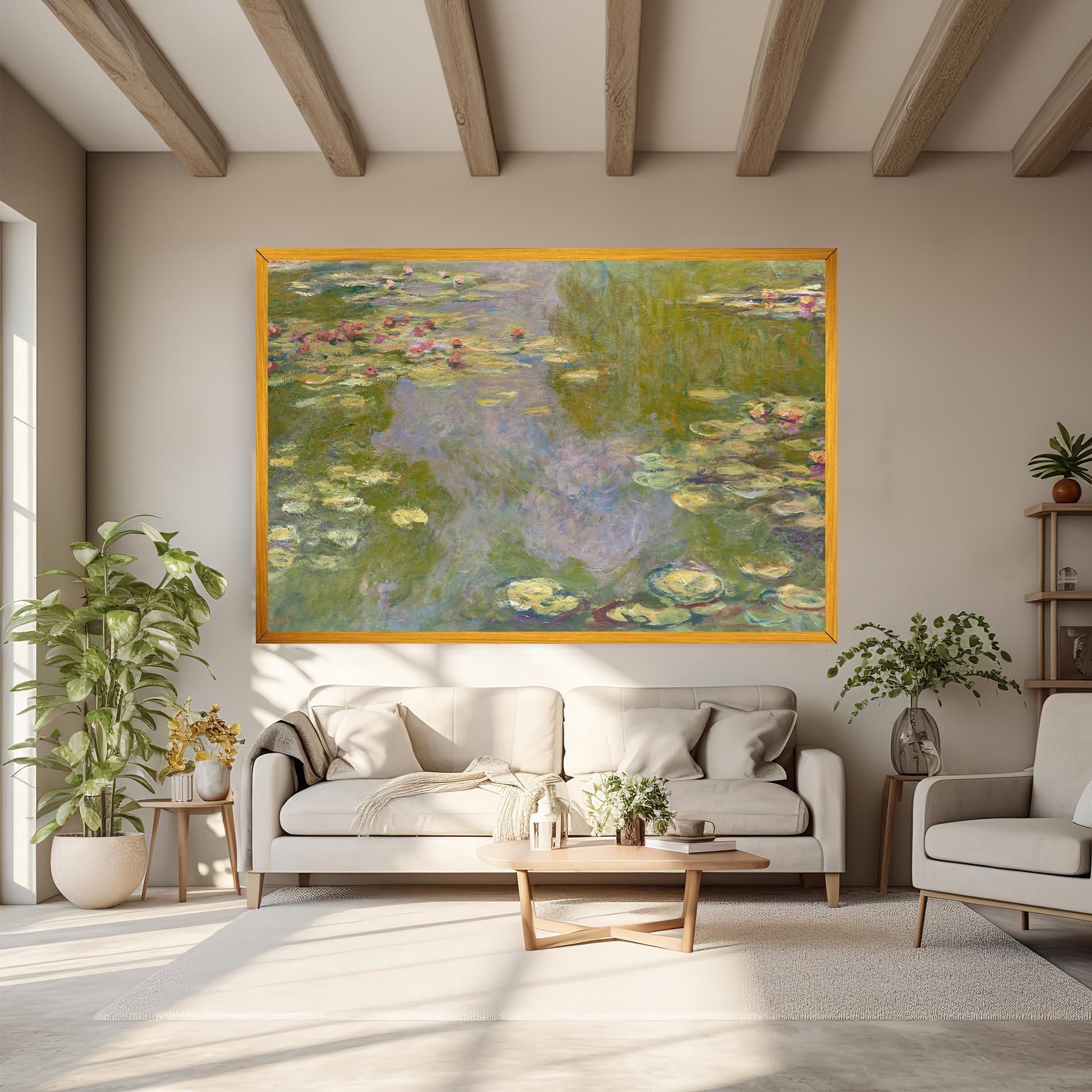 Tablou Canvas Water Lilies Monet mockup 6