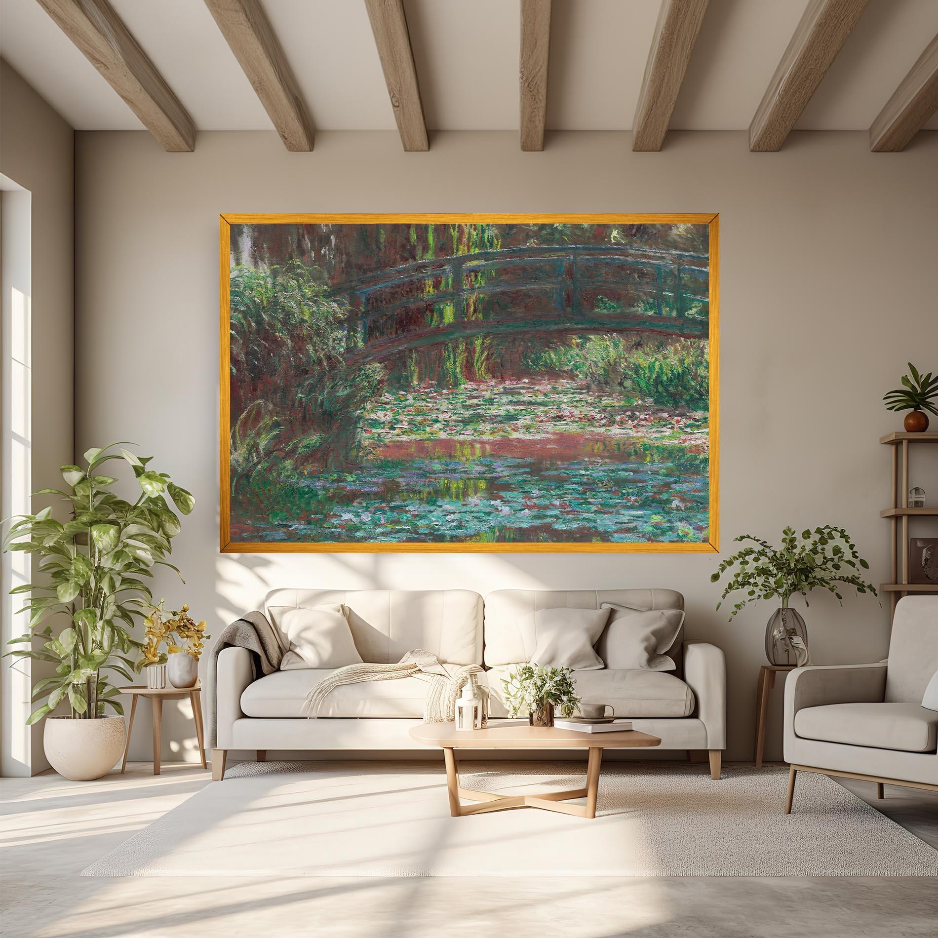 Tablou Canvas Water Lily Pond mockup 6