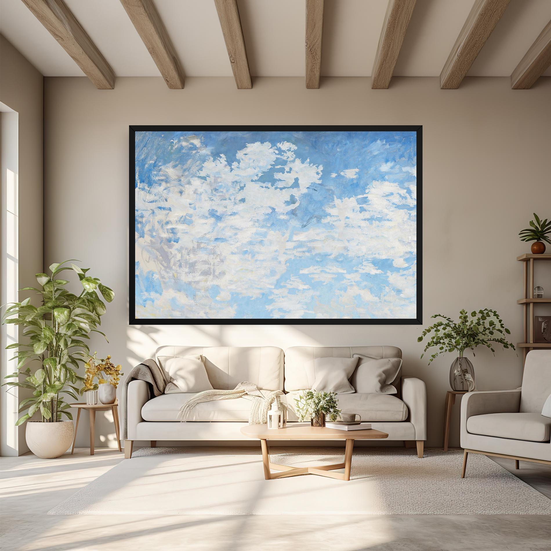 Tablou Canvas Clouds Monet mockup 6