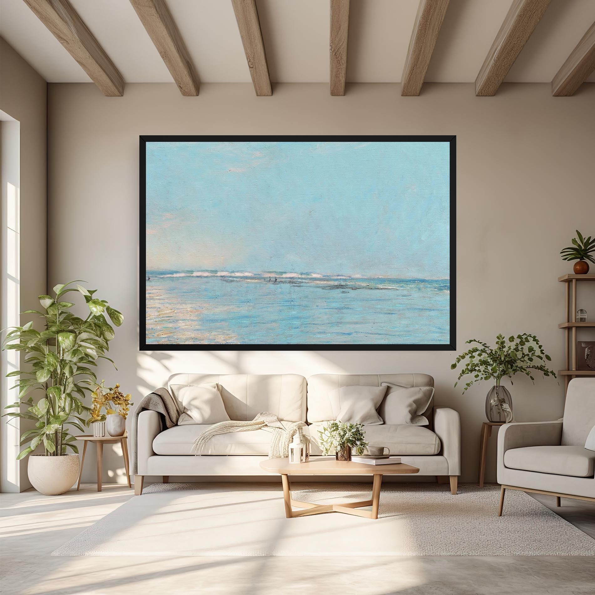 Tablou Canvas Monet's Beach mockup 6