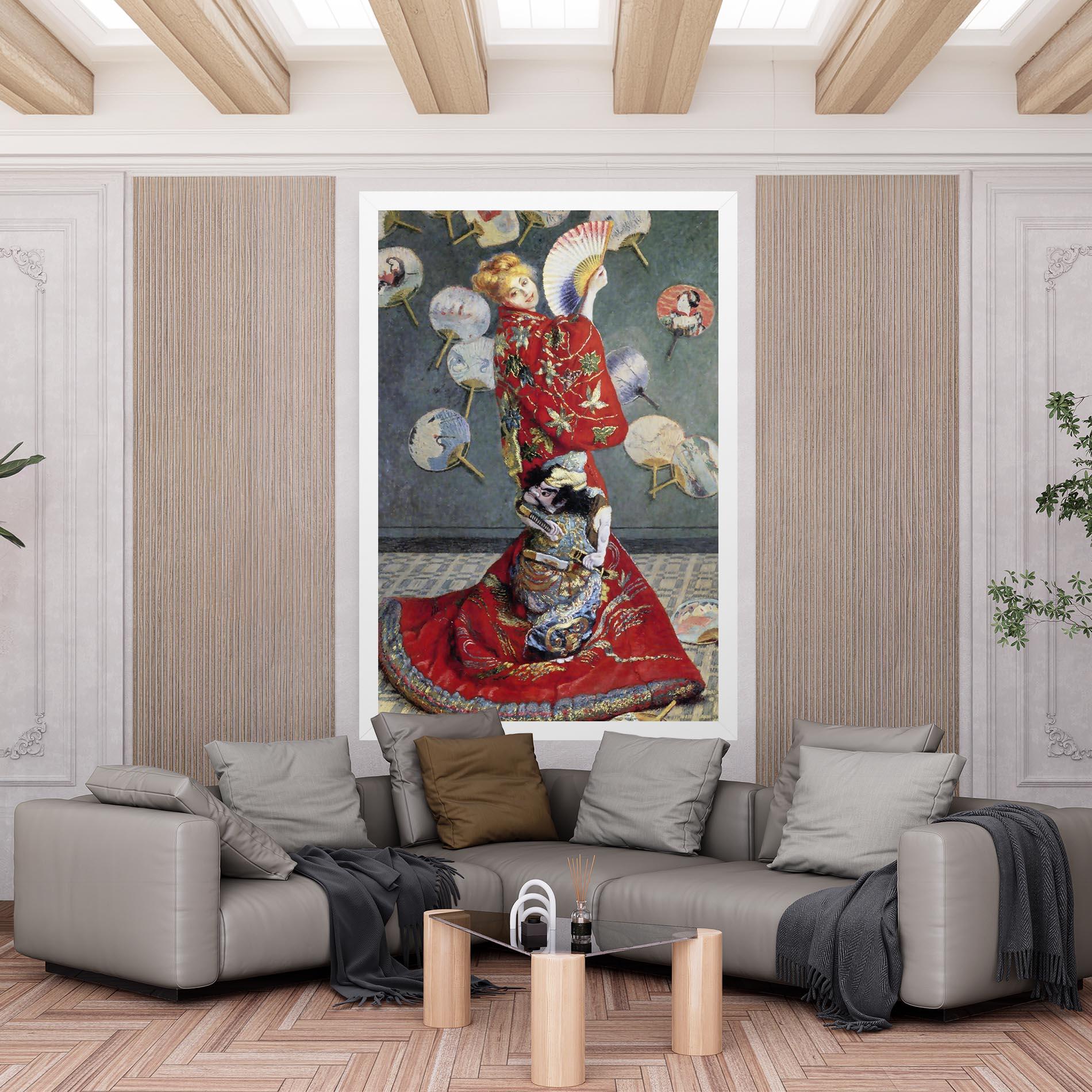Tablou Canvas Camille Monet In Japanese Costume mockup 6
