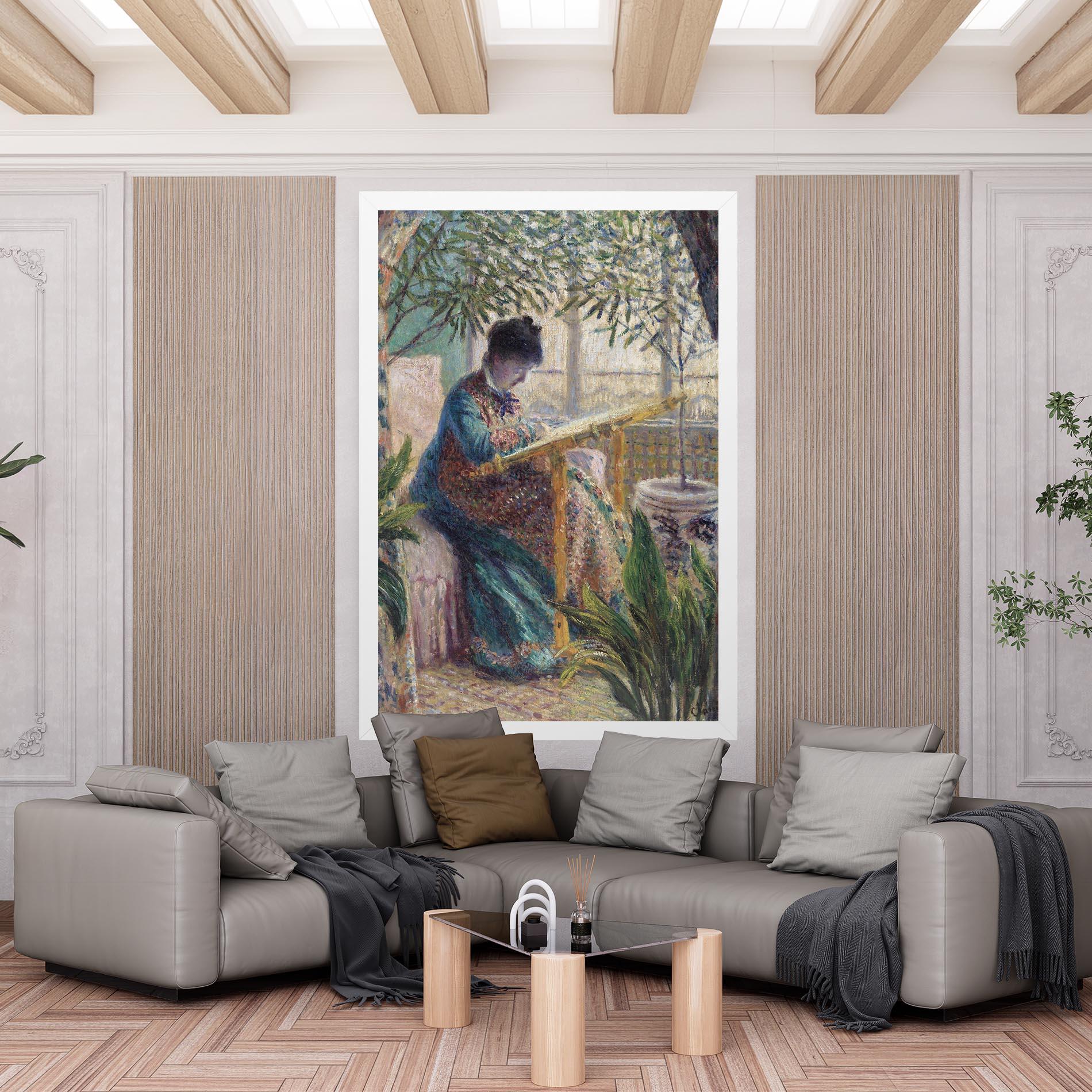 Tablou Canvas Monet Embroidering mockup 6