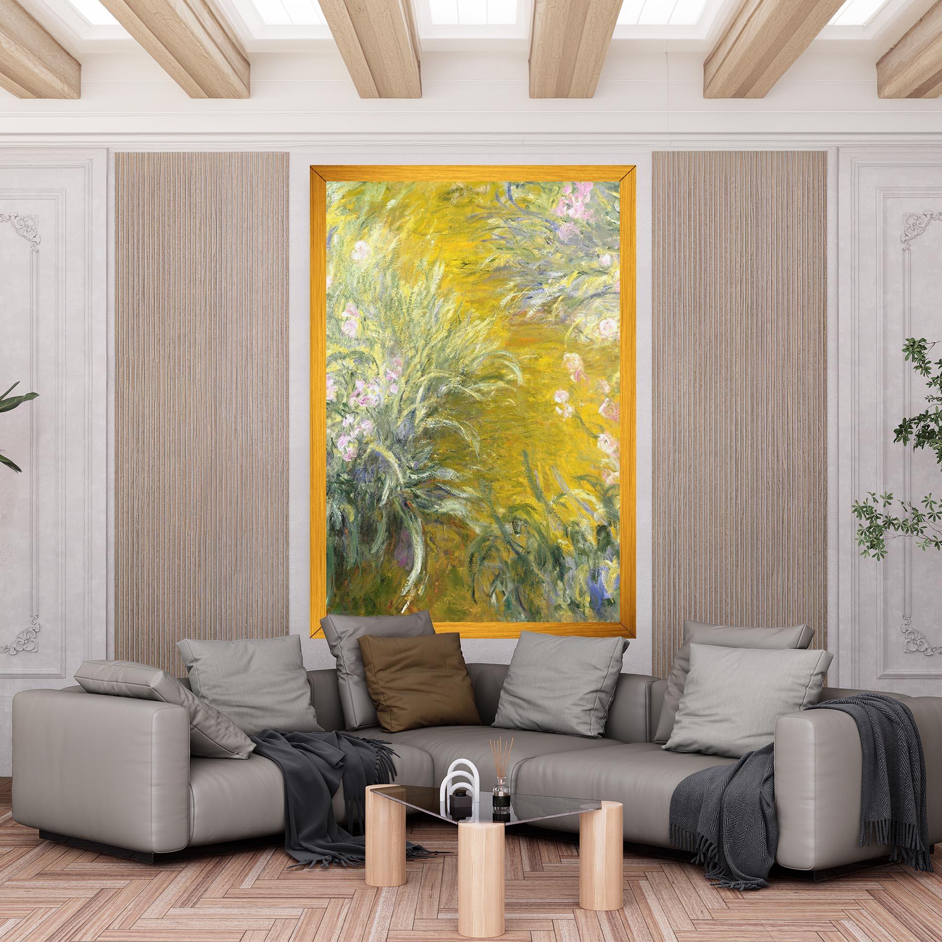 Tablou Canvas Path Through The Irises mockup 6