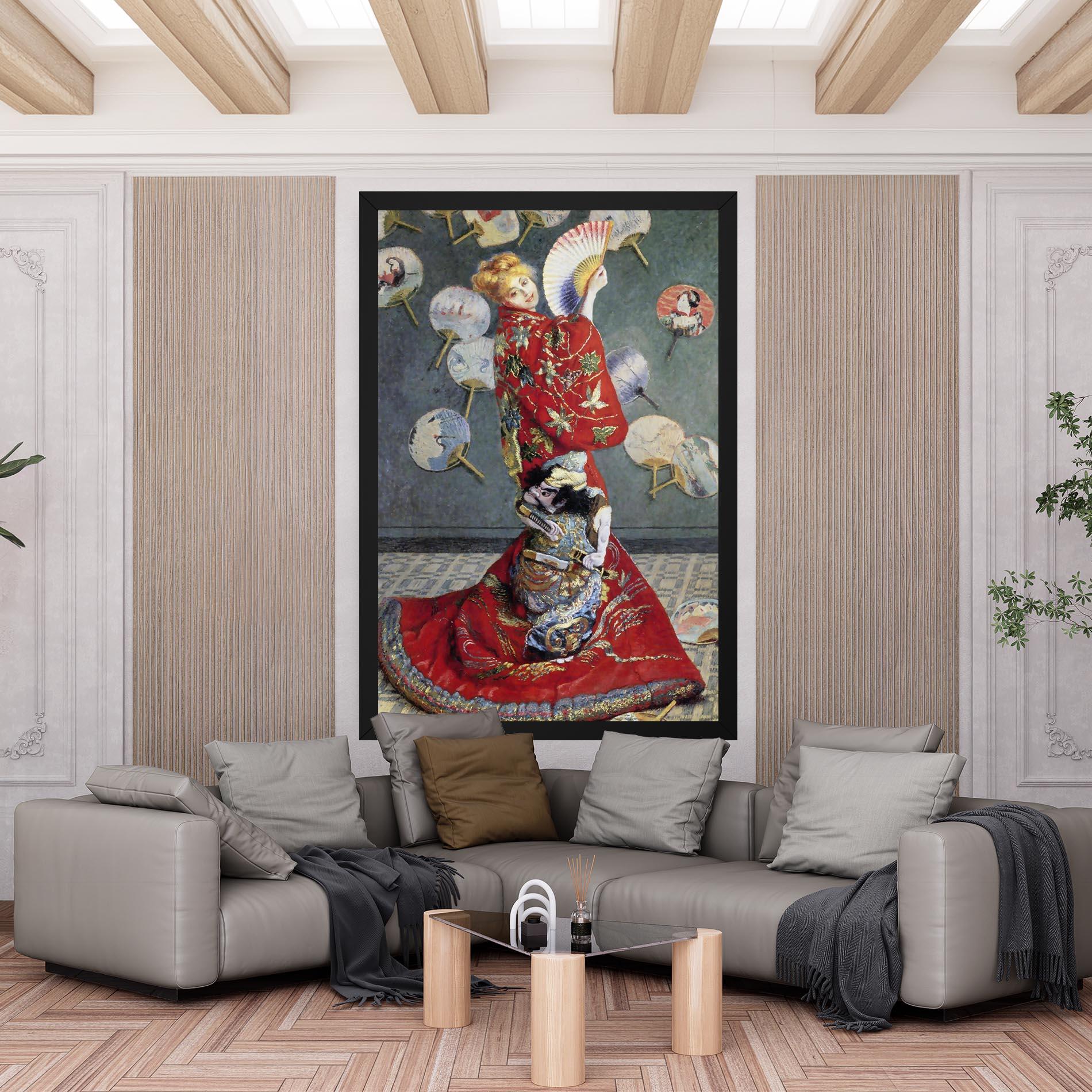 Tablou Canvas Camille Monet In Japanese Costume mockup 6
