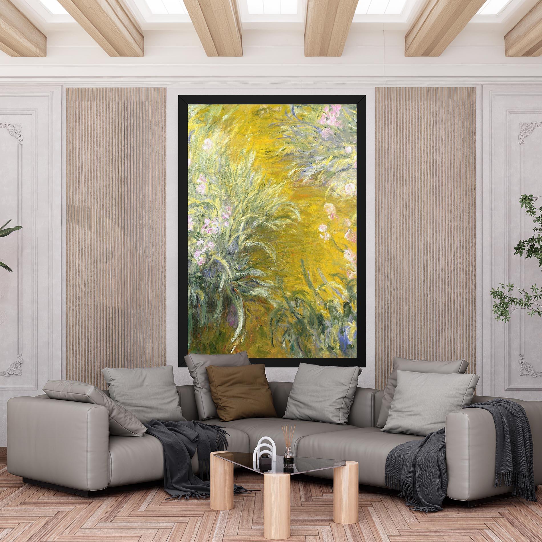 Tablou Canvas Path Through The Irises mockup 6