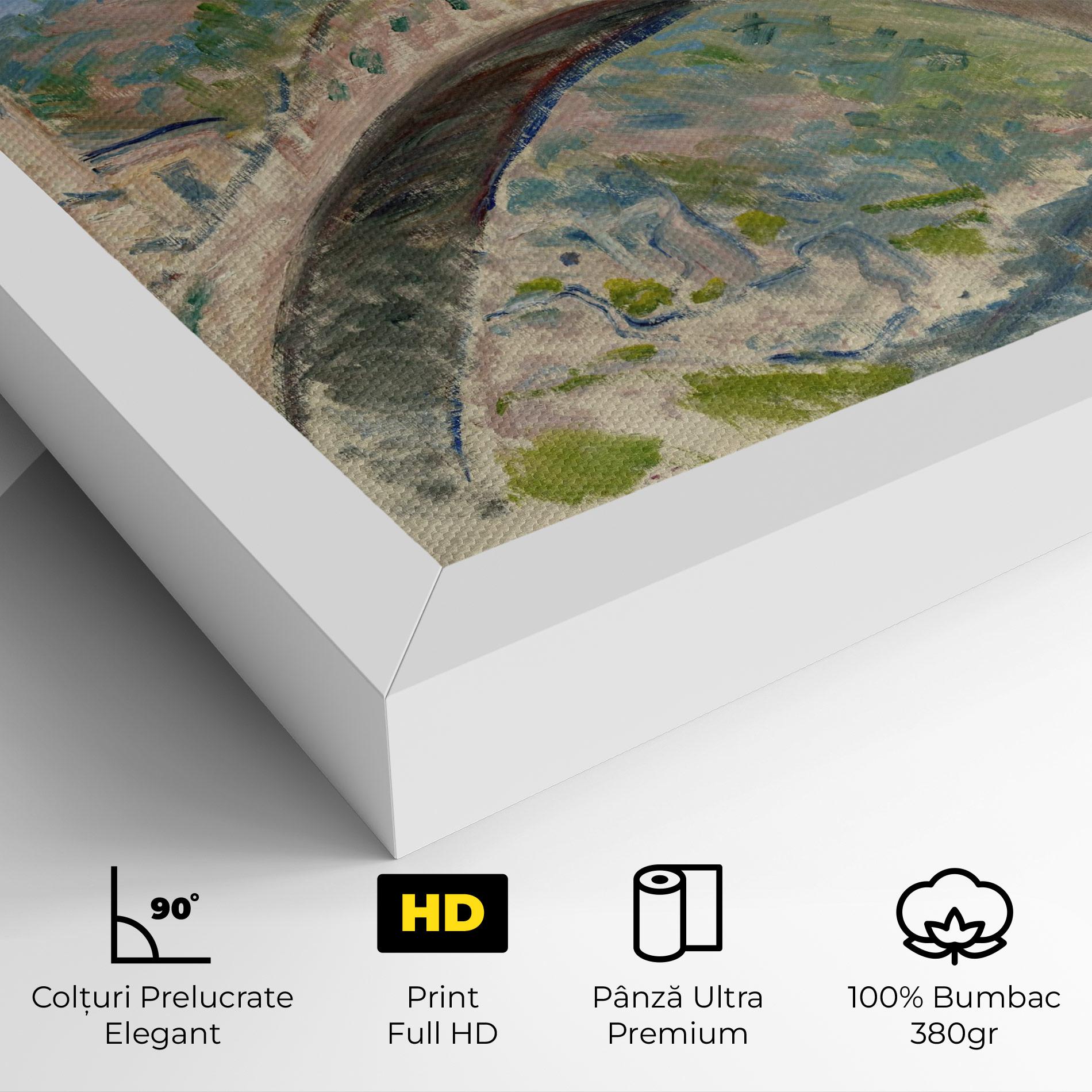 Tablou Canvas Bridge At Dolceacqua mockup 4