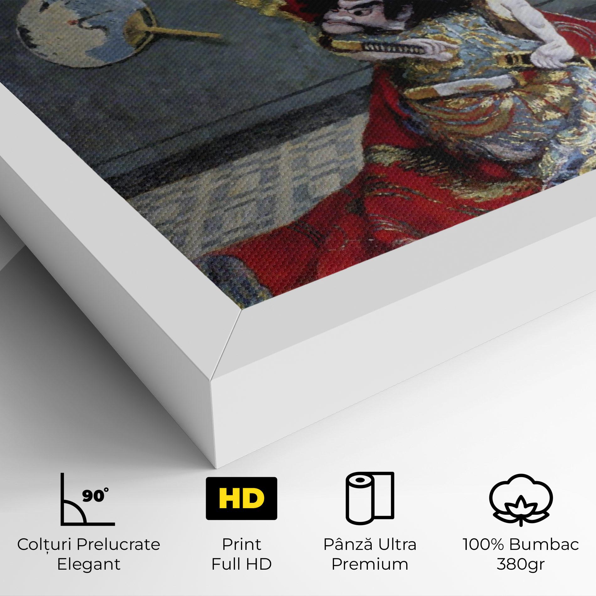 Tablou Canvas Camille Monet In Japanese Costume mockup 4