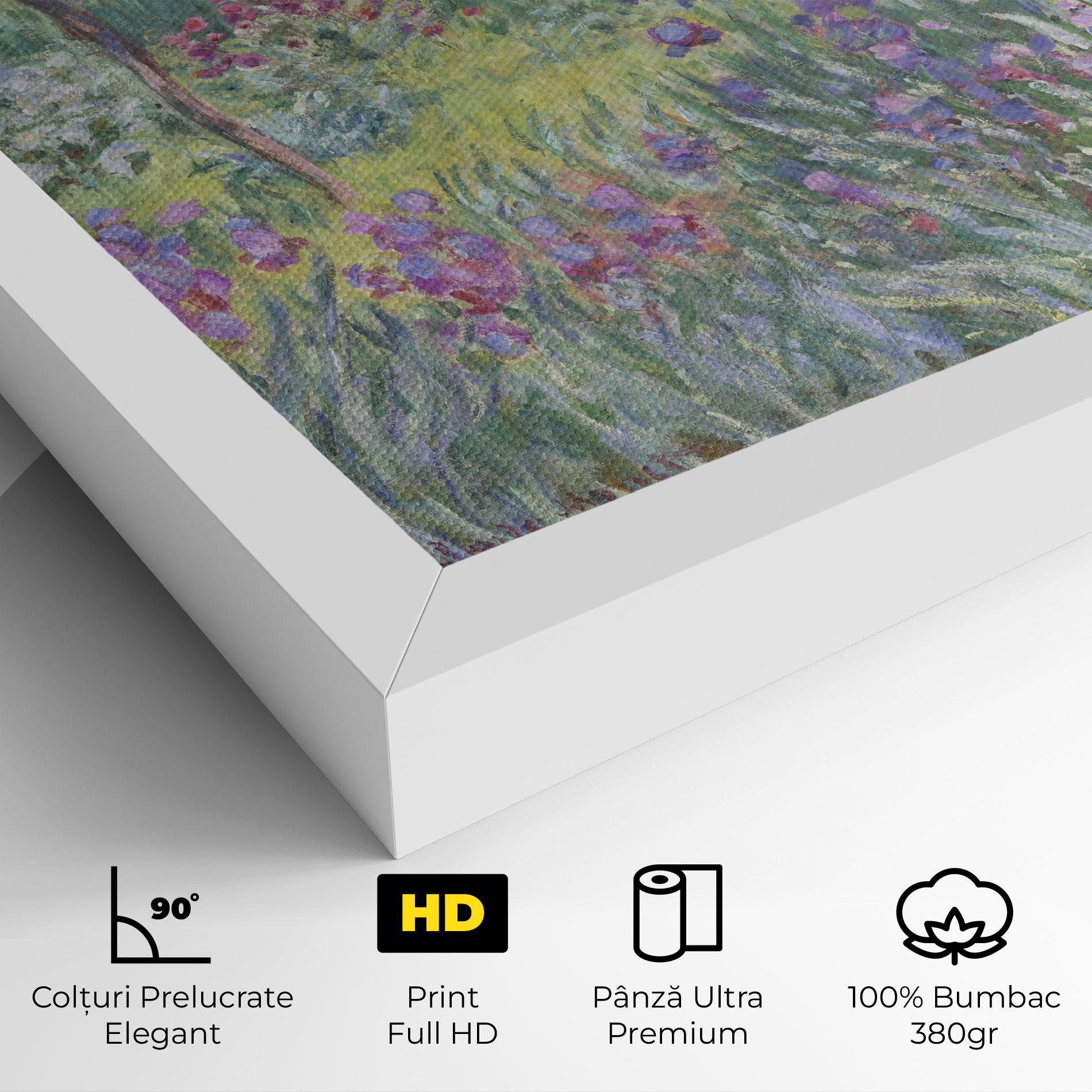 Tablou Canvas Garden In Giverny Monet mockup 4