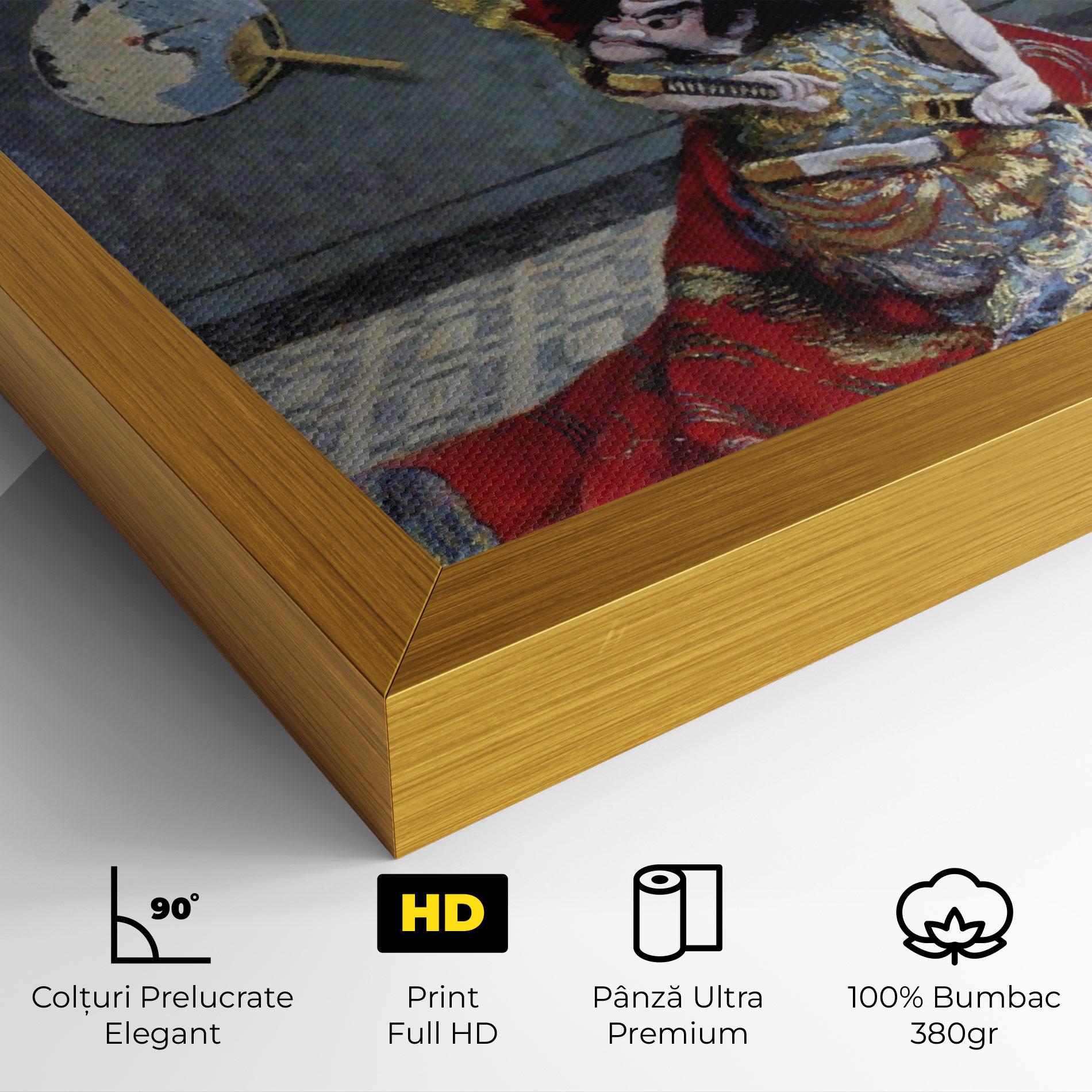 Tablou Canvas Camille Monet In Japanese Costume mockup 4