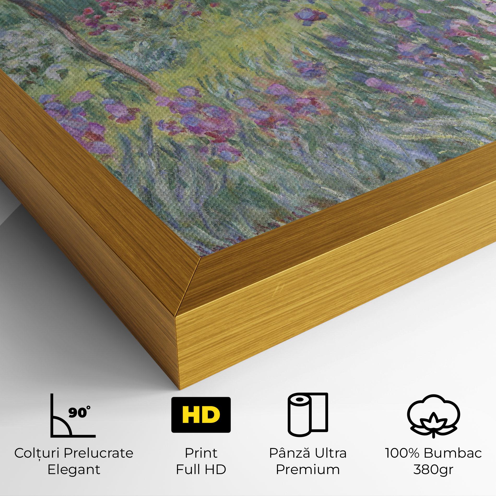 Tablou Canvas Garden In Giverny Monet mockup 4