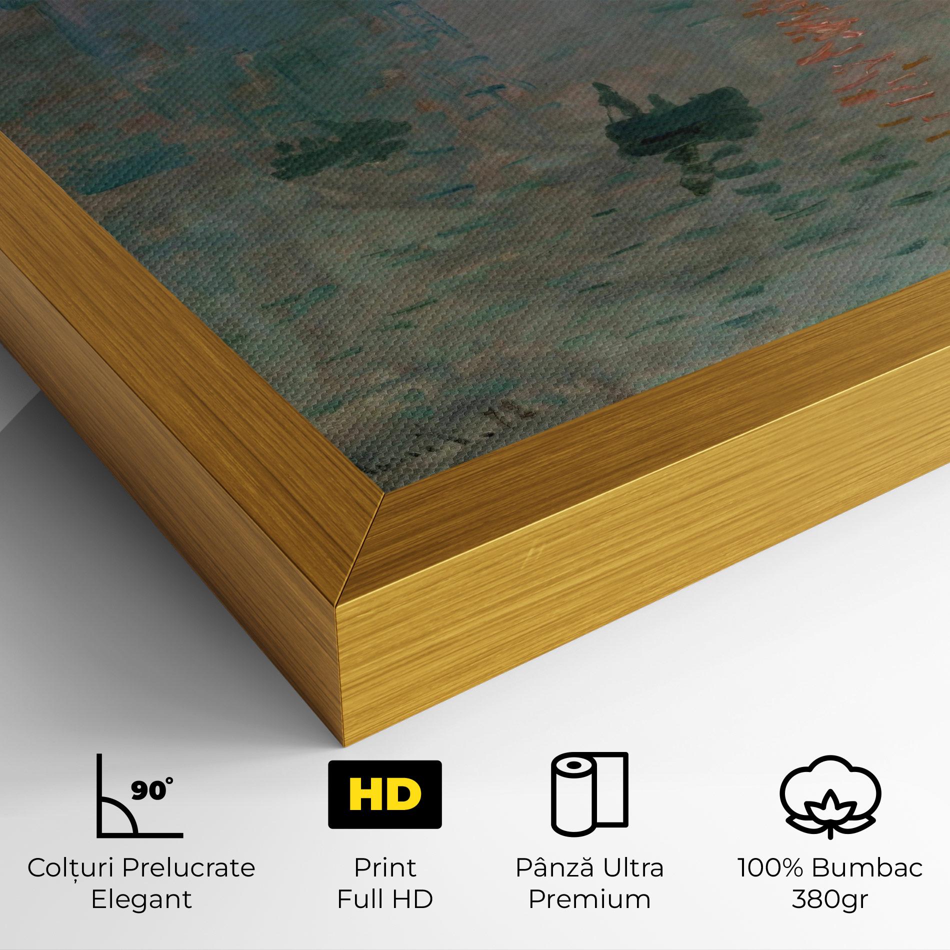 Tablou Canvas Monet Sunrise mockup 4