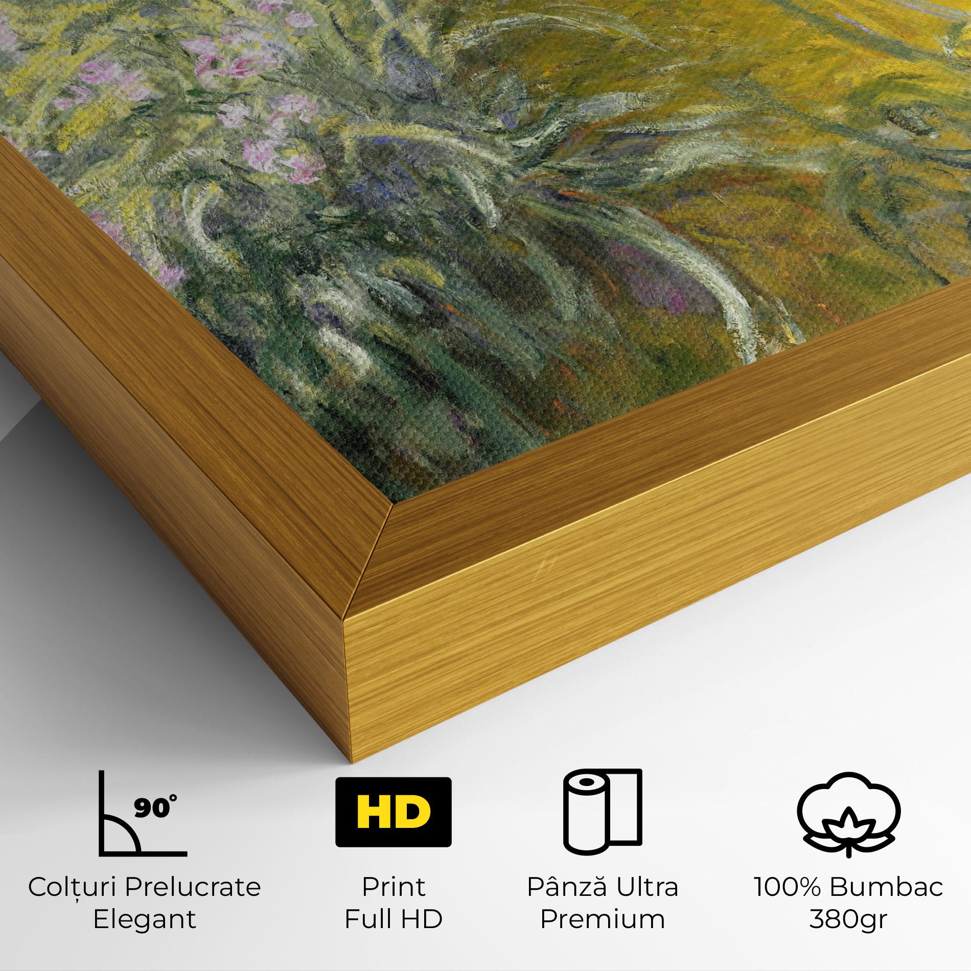 Tablou Canvas Path Through The Irises mockup 4