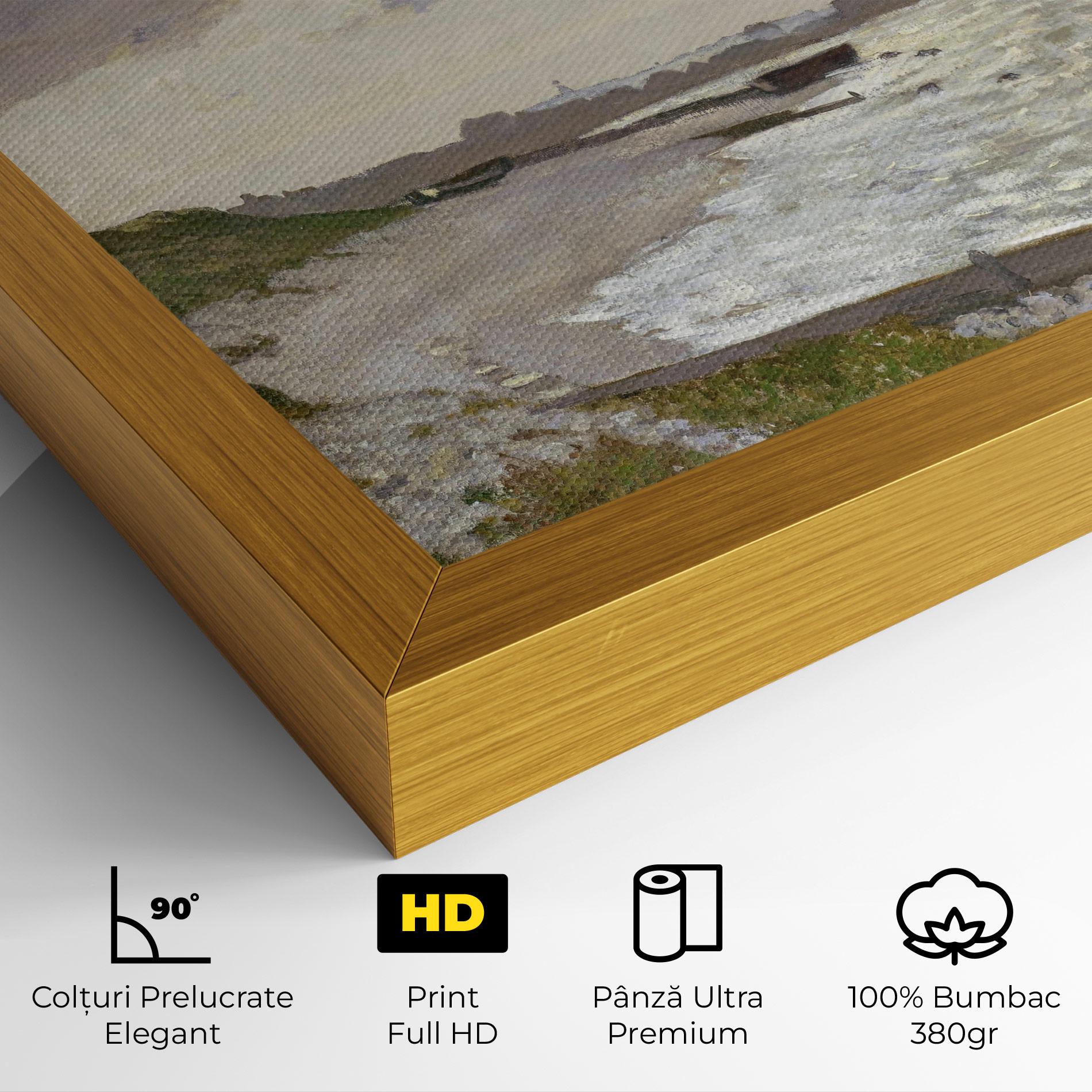 Tablou Canvas Seashore At Sainte Adresse mockup 4