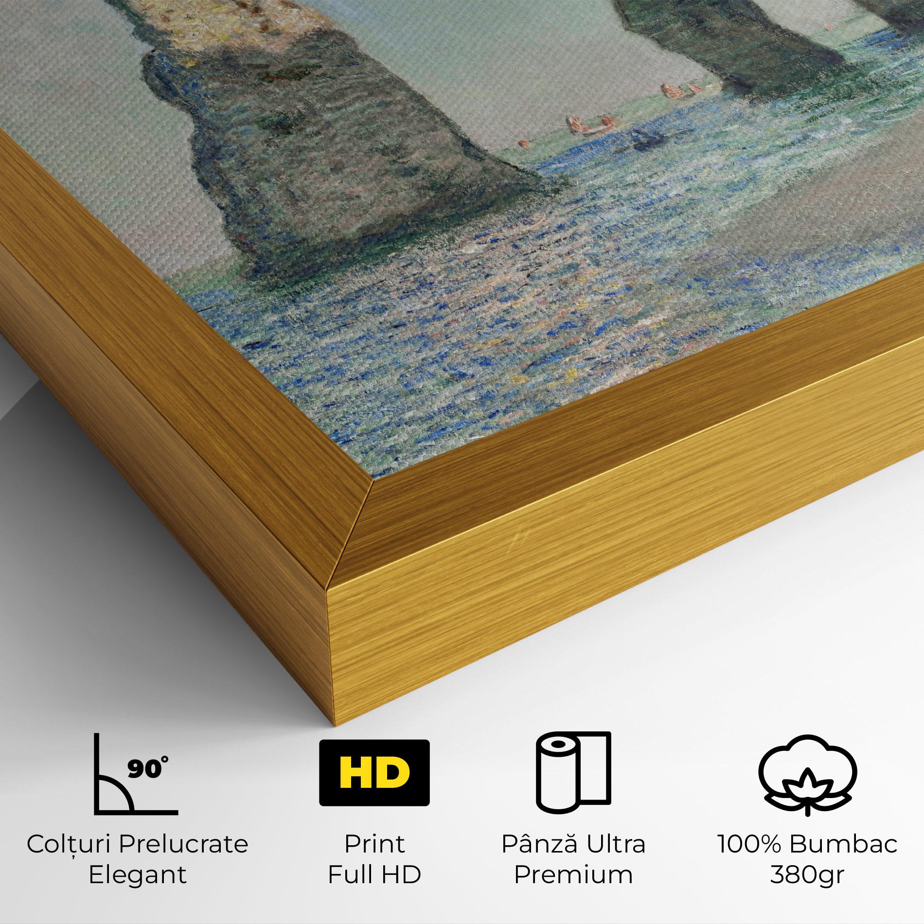 Tablou Canvas The Cliffs At Etretat mockup 4
