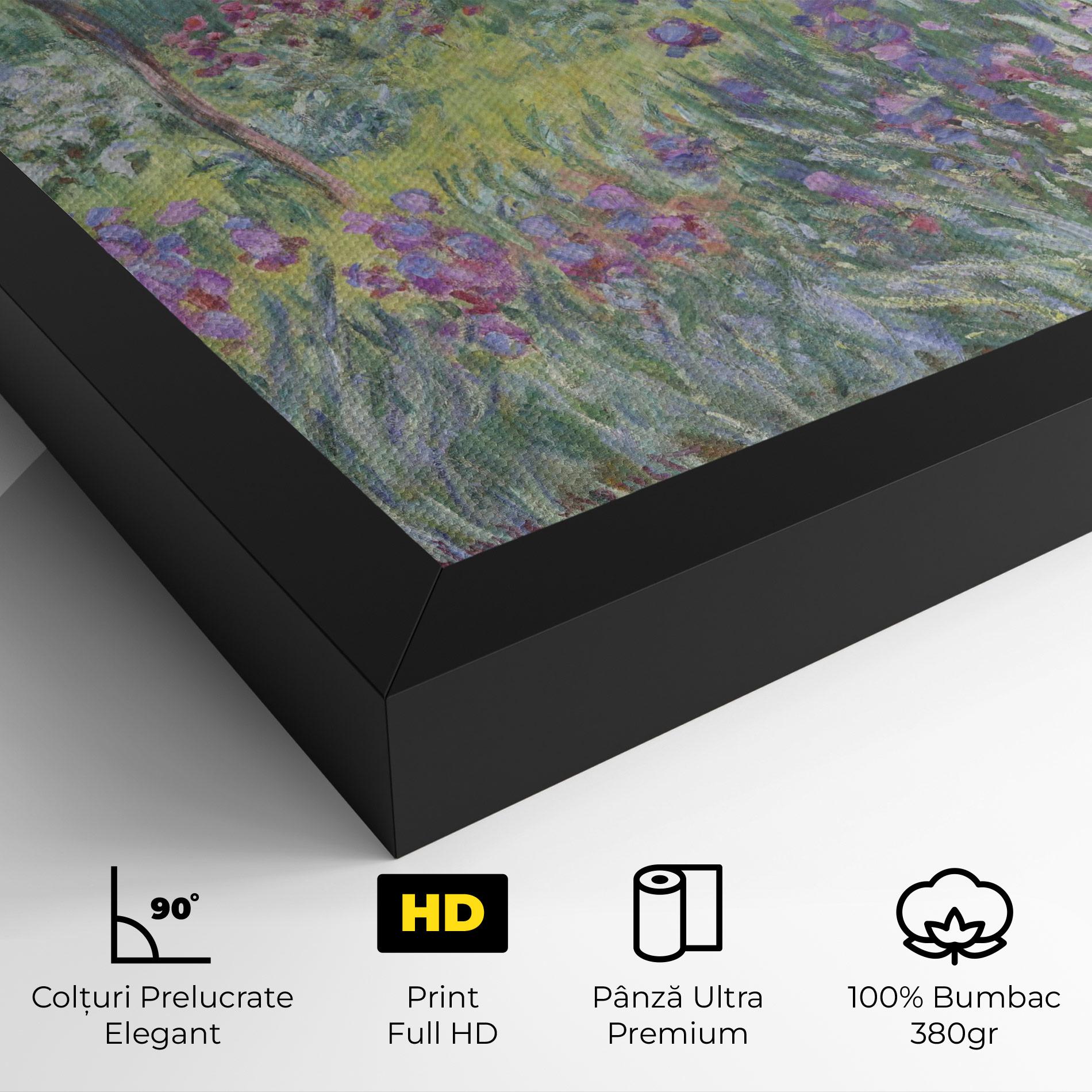 Tablou Canvas Garden In Giverny Monet mockup 4