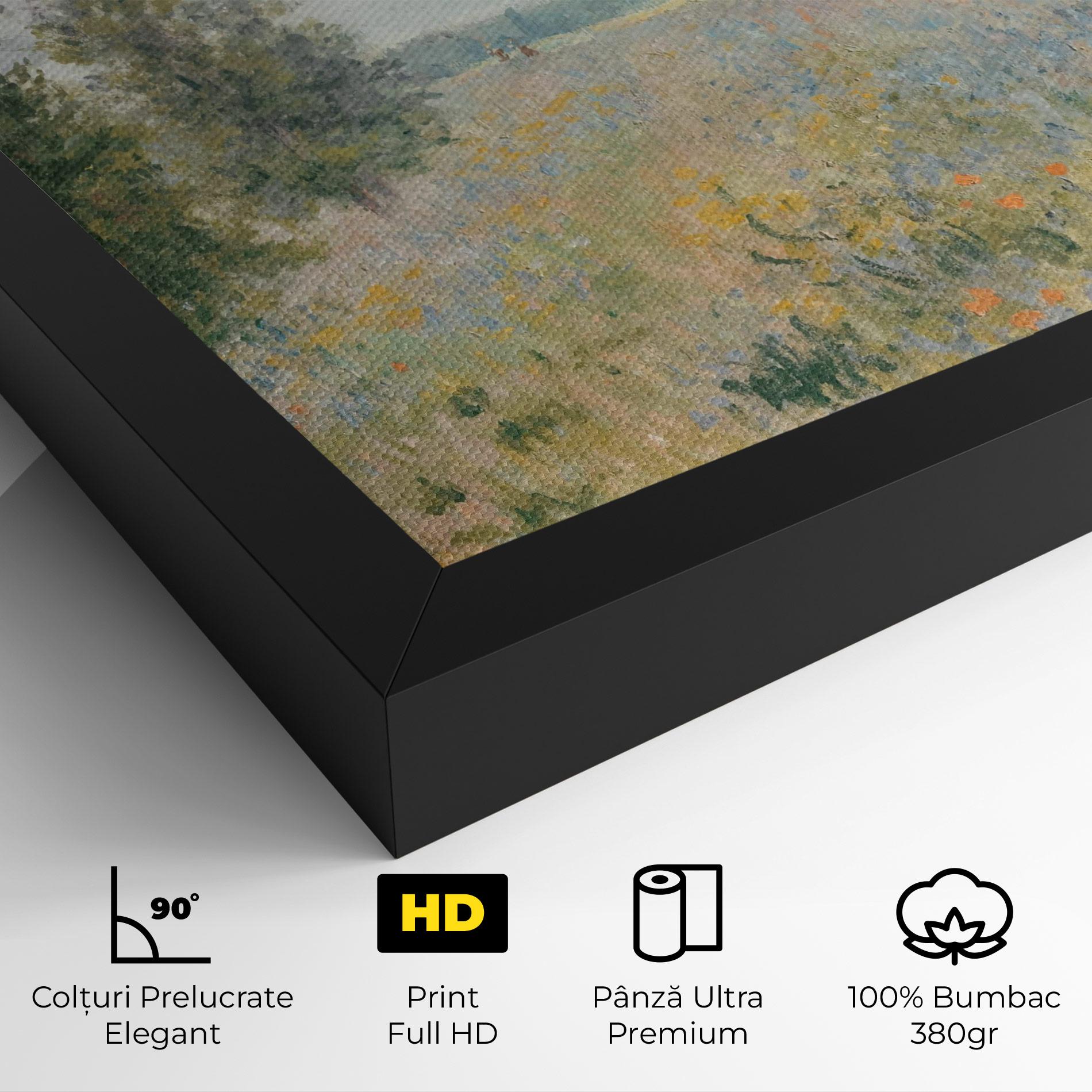 Tablou Canvas Monet's Landscape Background mockup 4