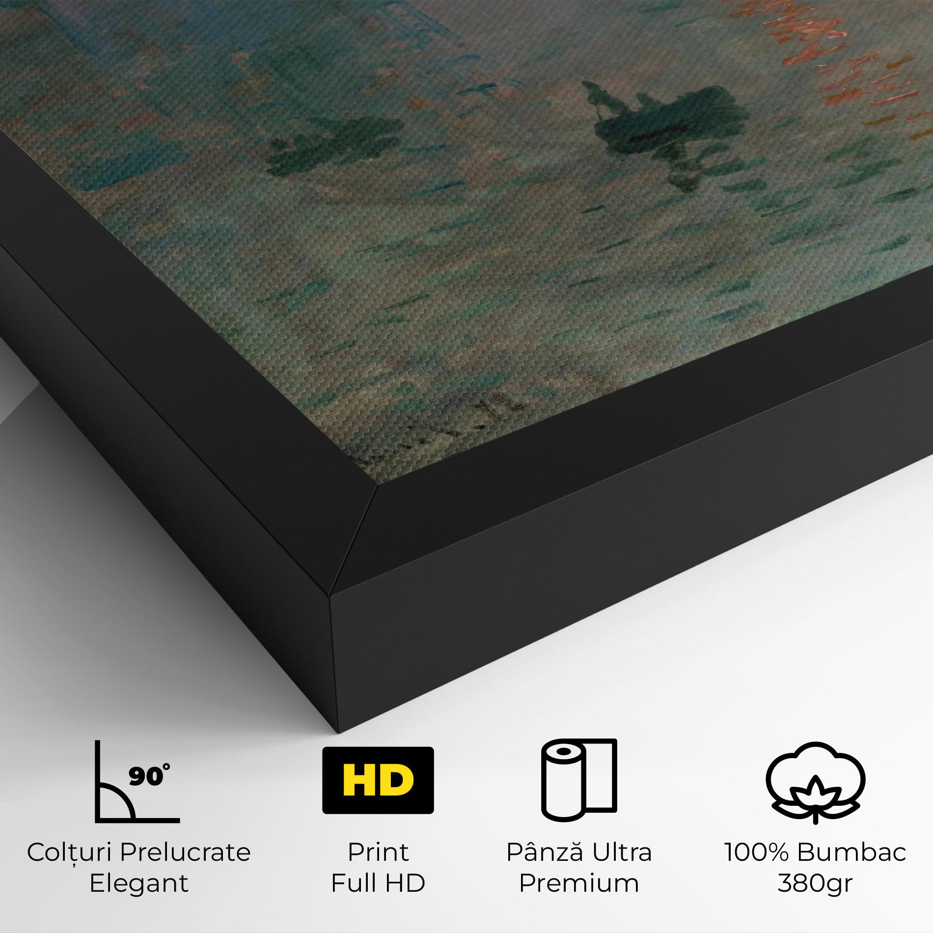 Tablou Canvas Monet Sunrise mockup 4