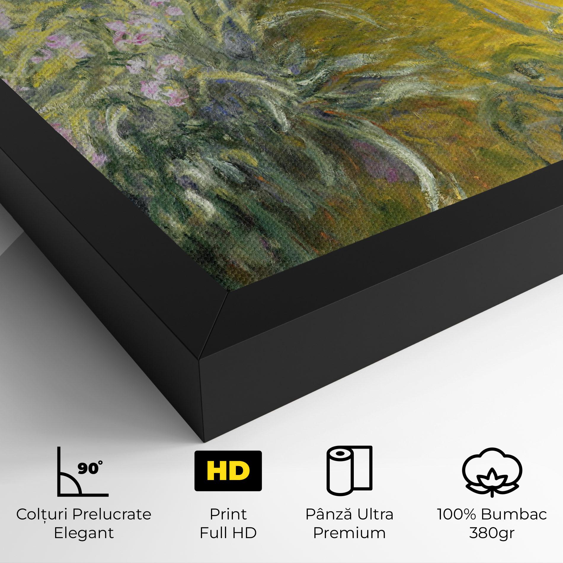 Tablou Canvas Path Through The Irises mockup 4