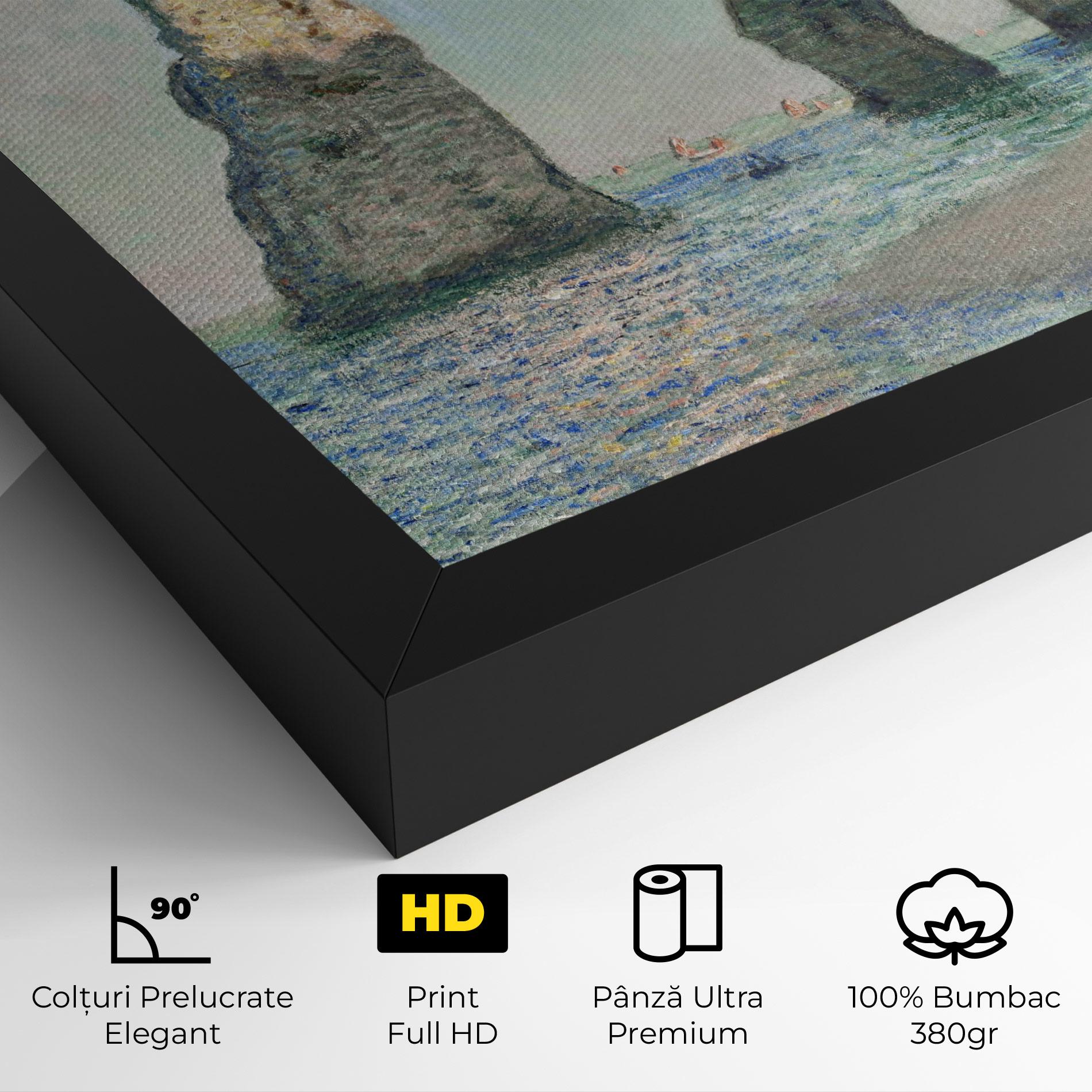 Tablou Canvas The Cliffs At Etretat mockup 4