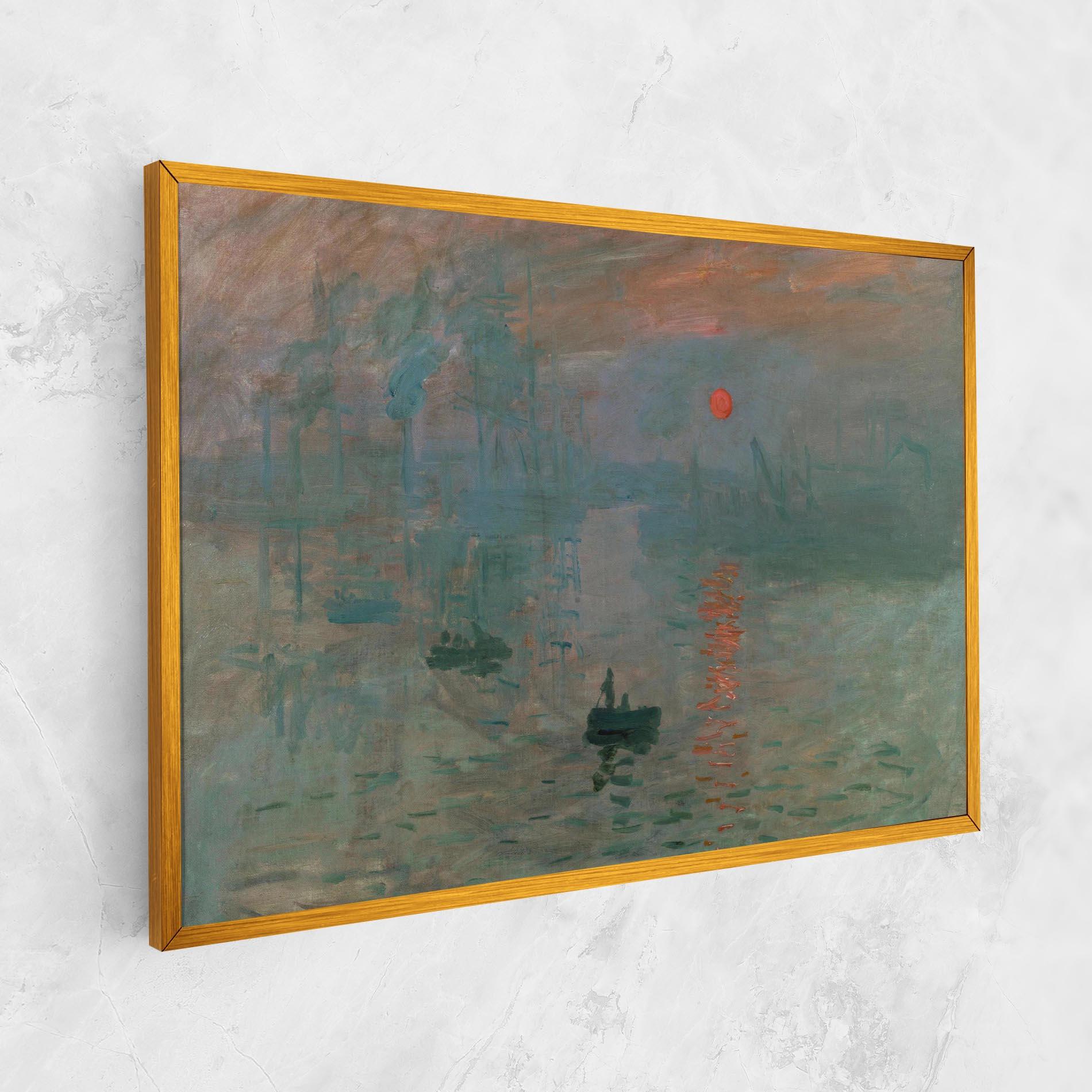 Tablou Canvas Monet Sunrise mockup 1