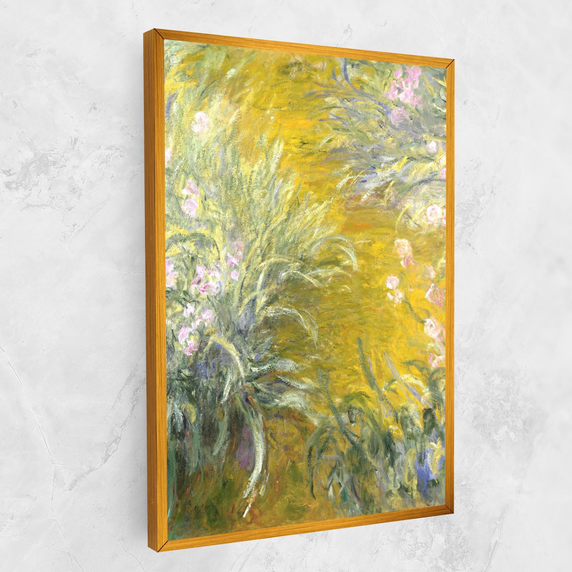 Tablou Canvas Path Through The Irises mockup 1