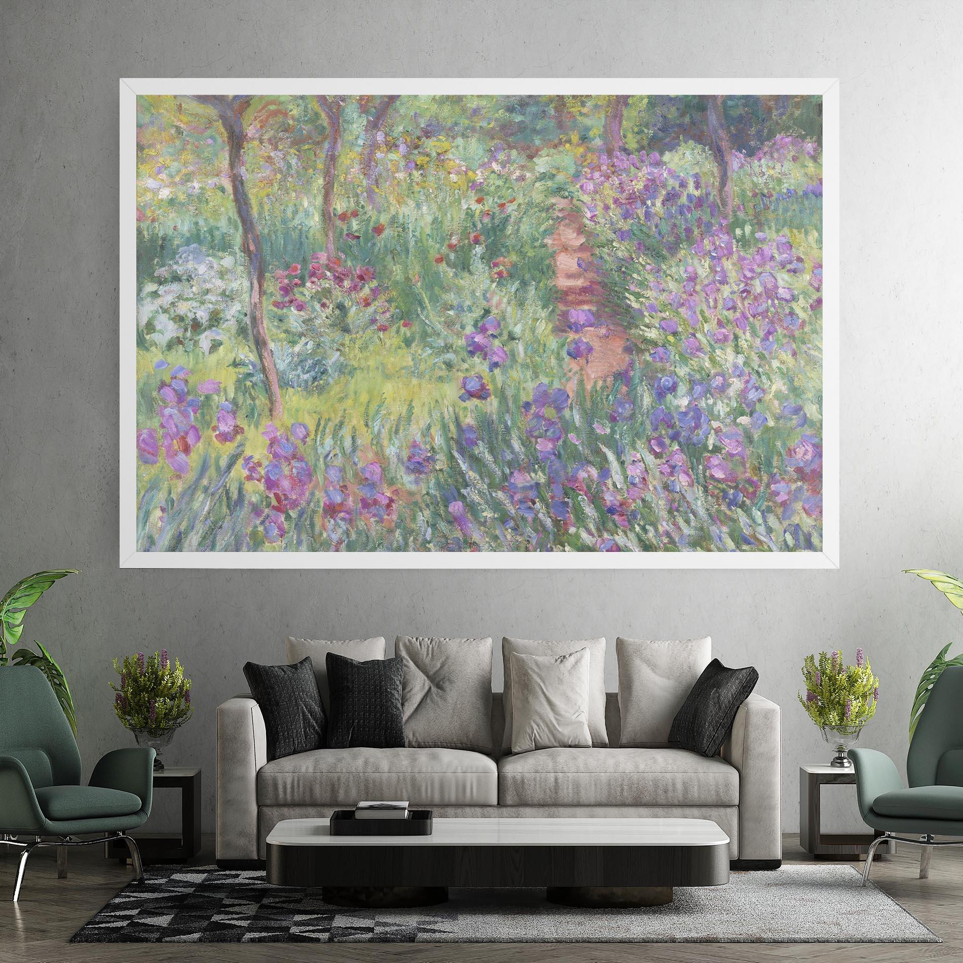 Tablou Canvas Garden In Giverny Monet mockup 7