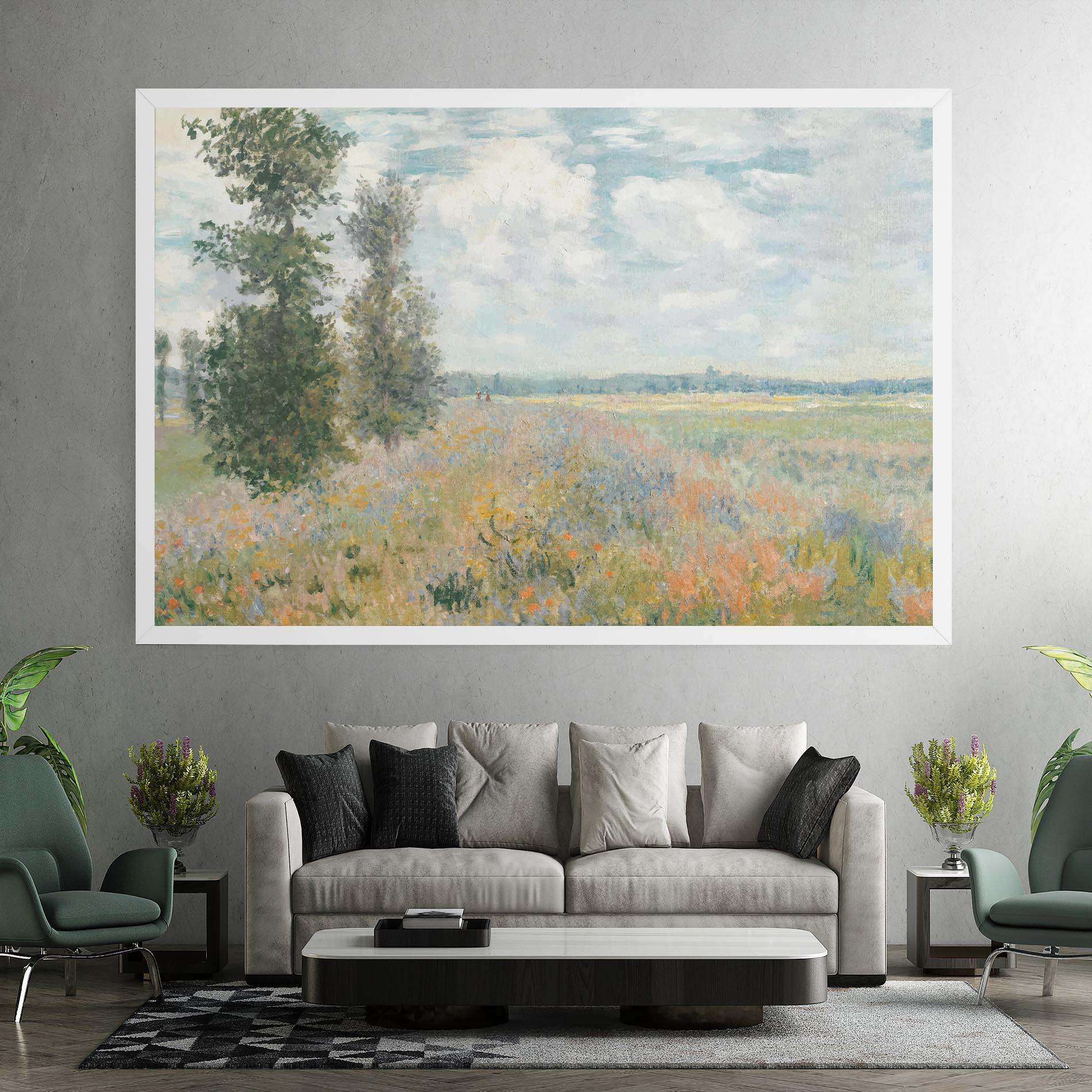 Tablou Canvas Monet's Landscape Background mockup 7