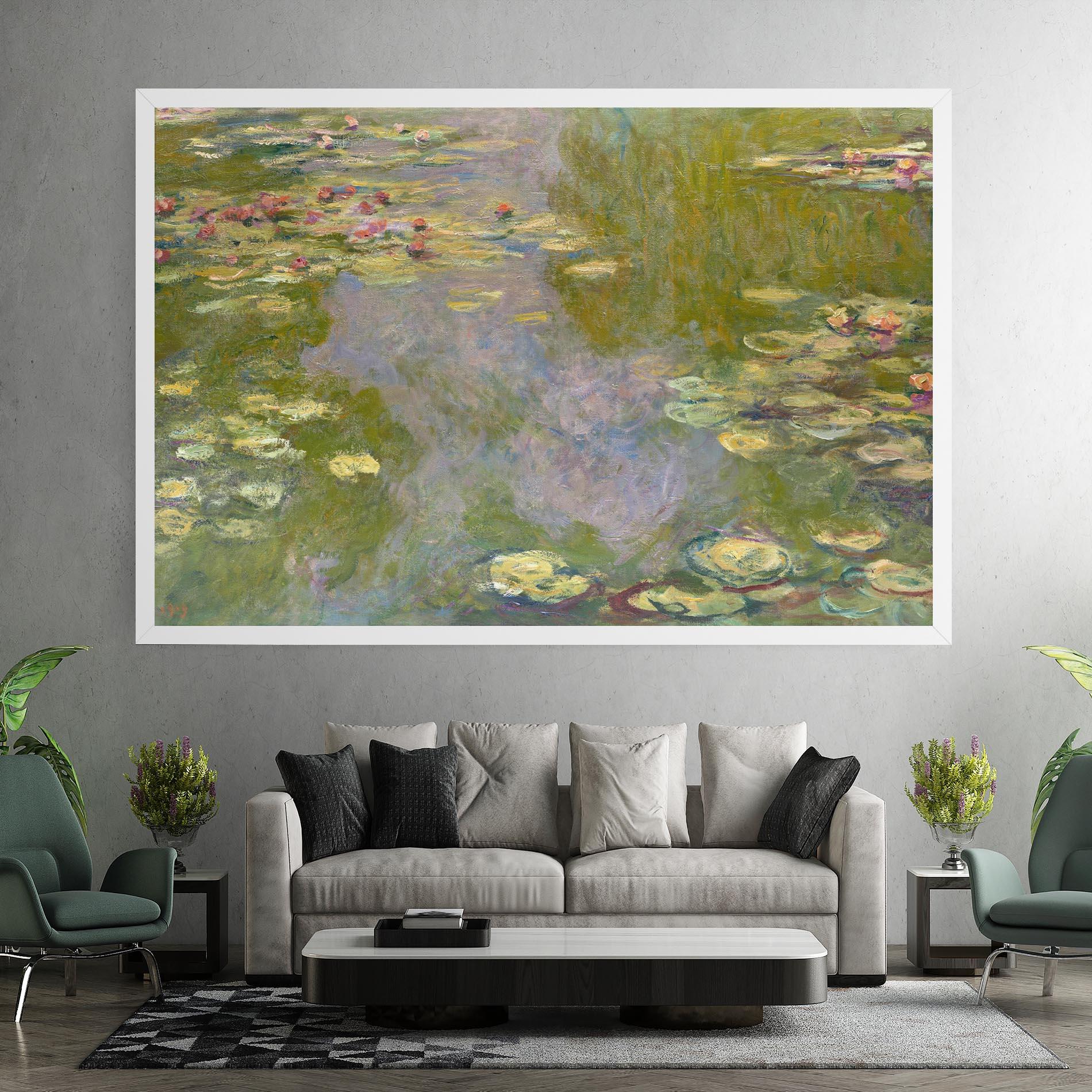 Tablou Canvas Water Lilies Monet mockup 7
