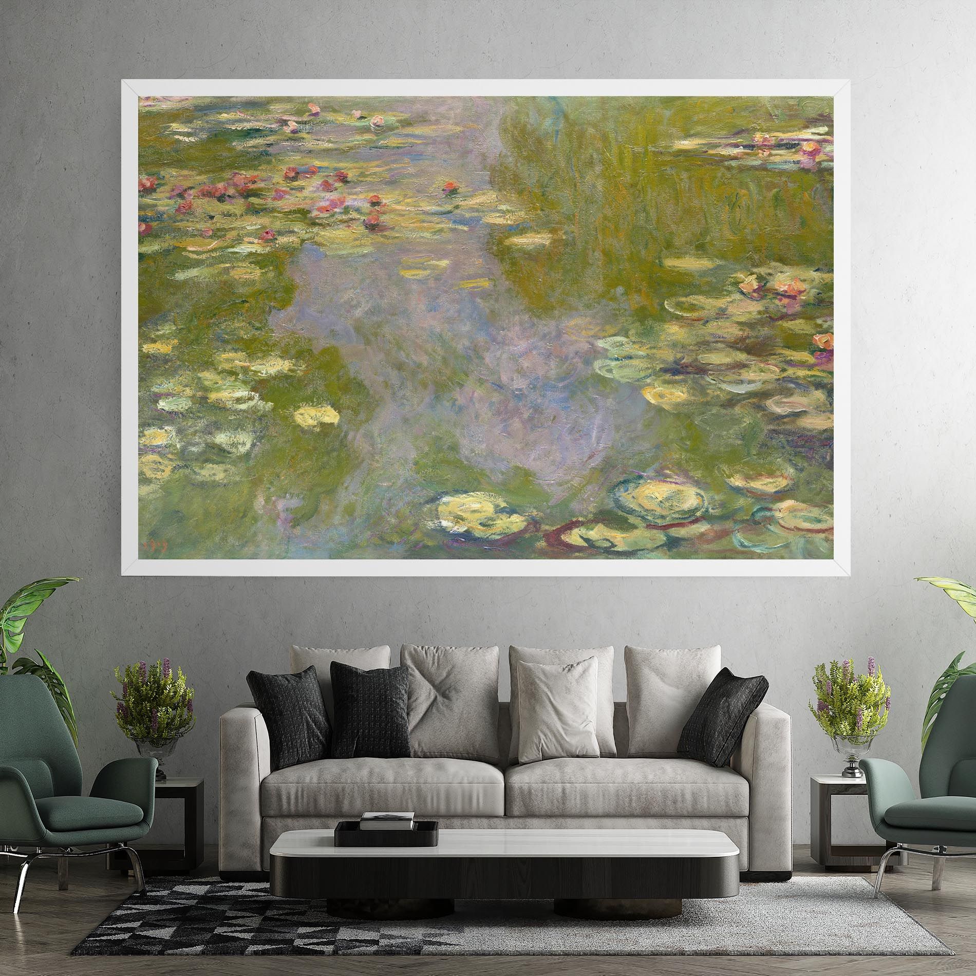 Water Lilies Monet mockup 7