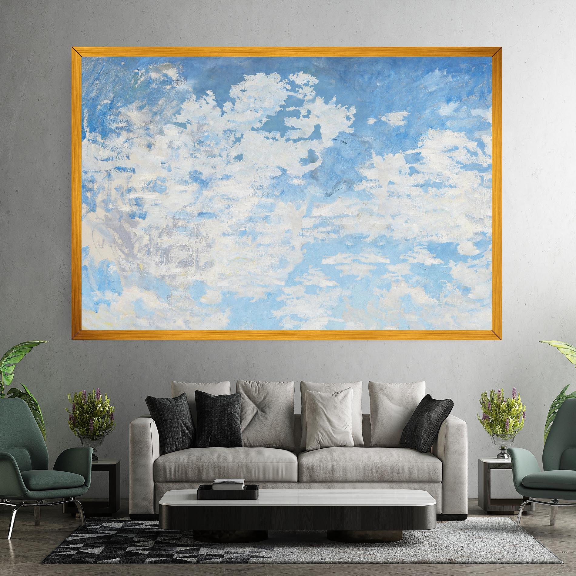Tablou Canvas Clouds Monet mockup 7