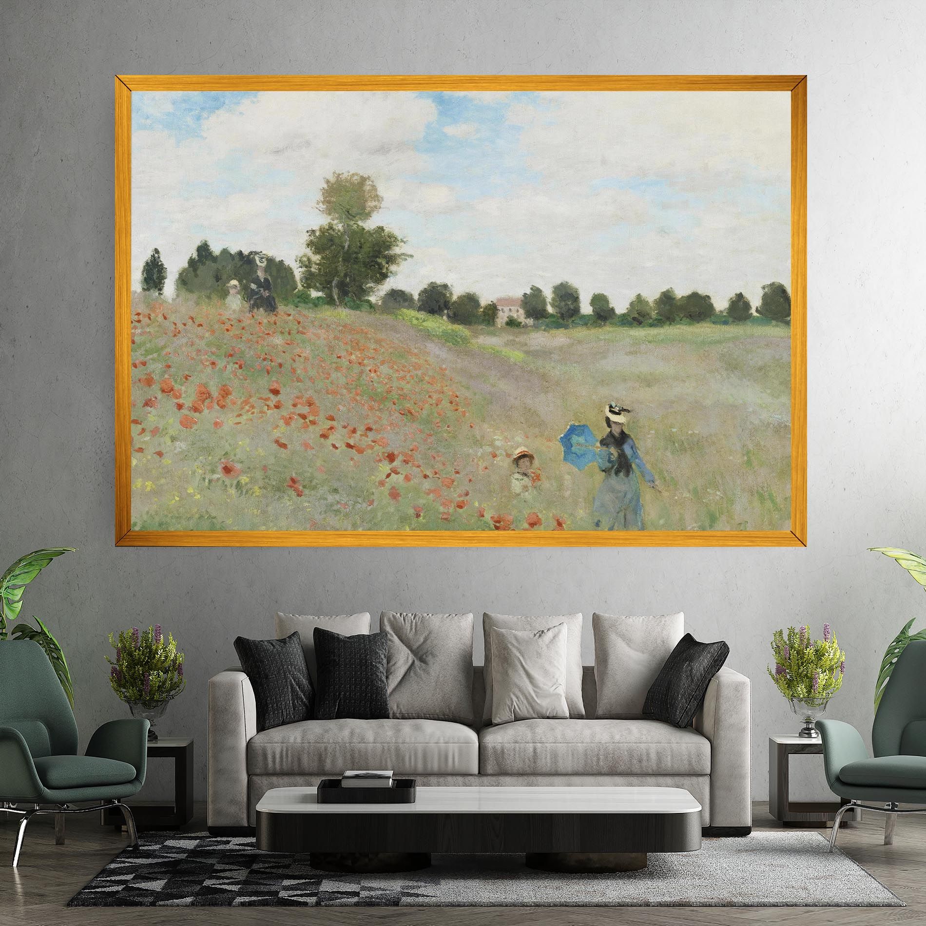 Poppy Field Near Argenteuil mockup 7