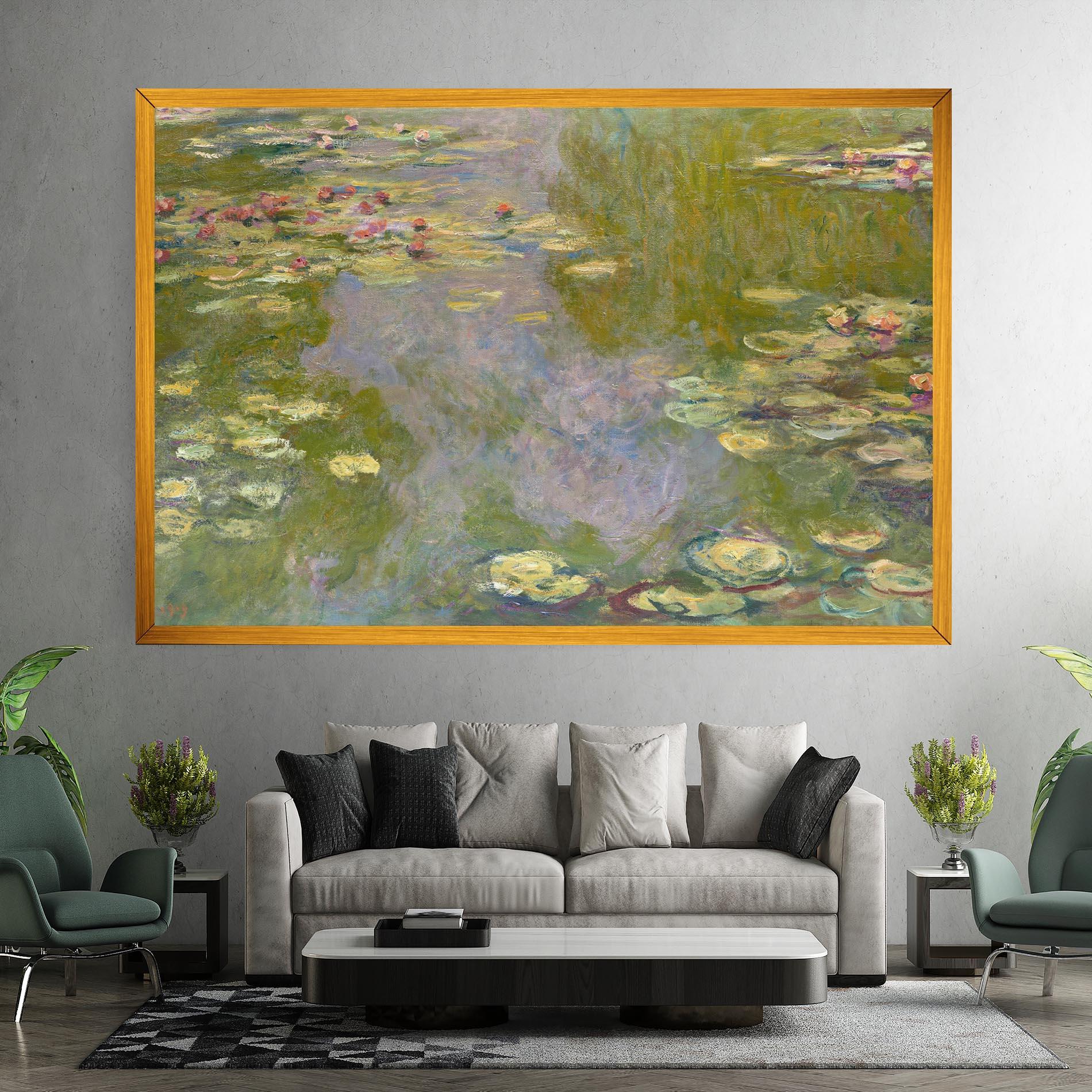 Tablou Canvas Water Lilies Monet mockup 7