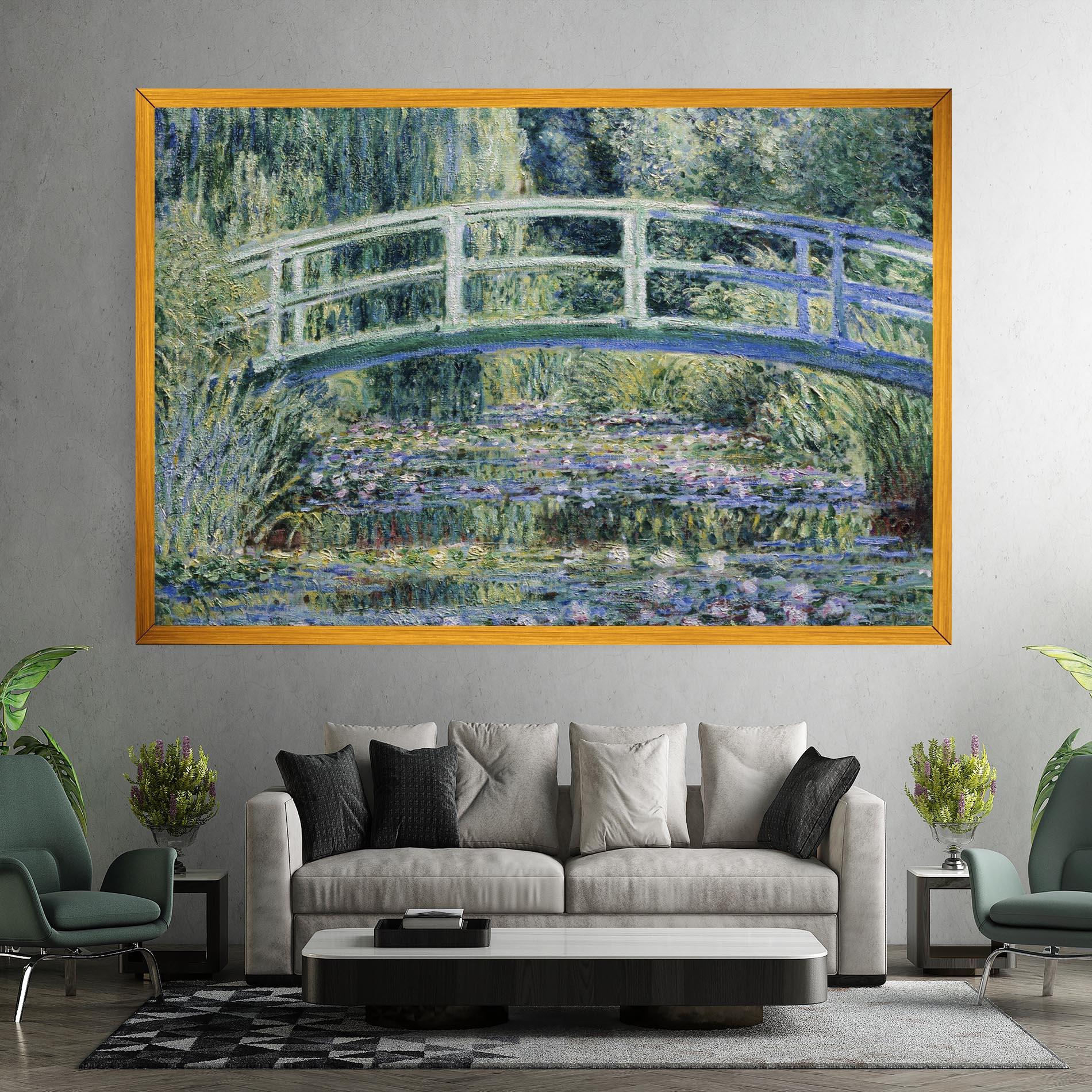 Tablou Canvas Water Lilies mockup 7