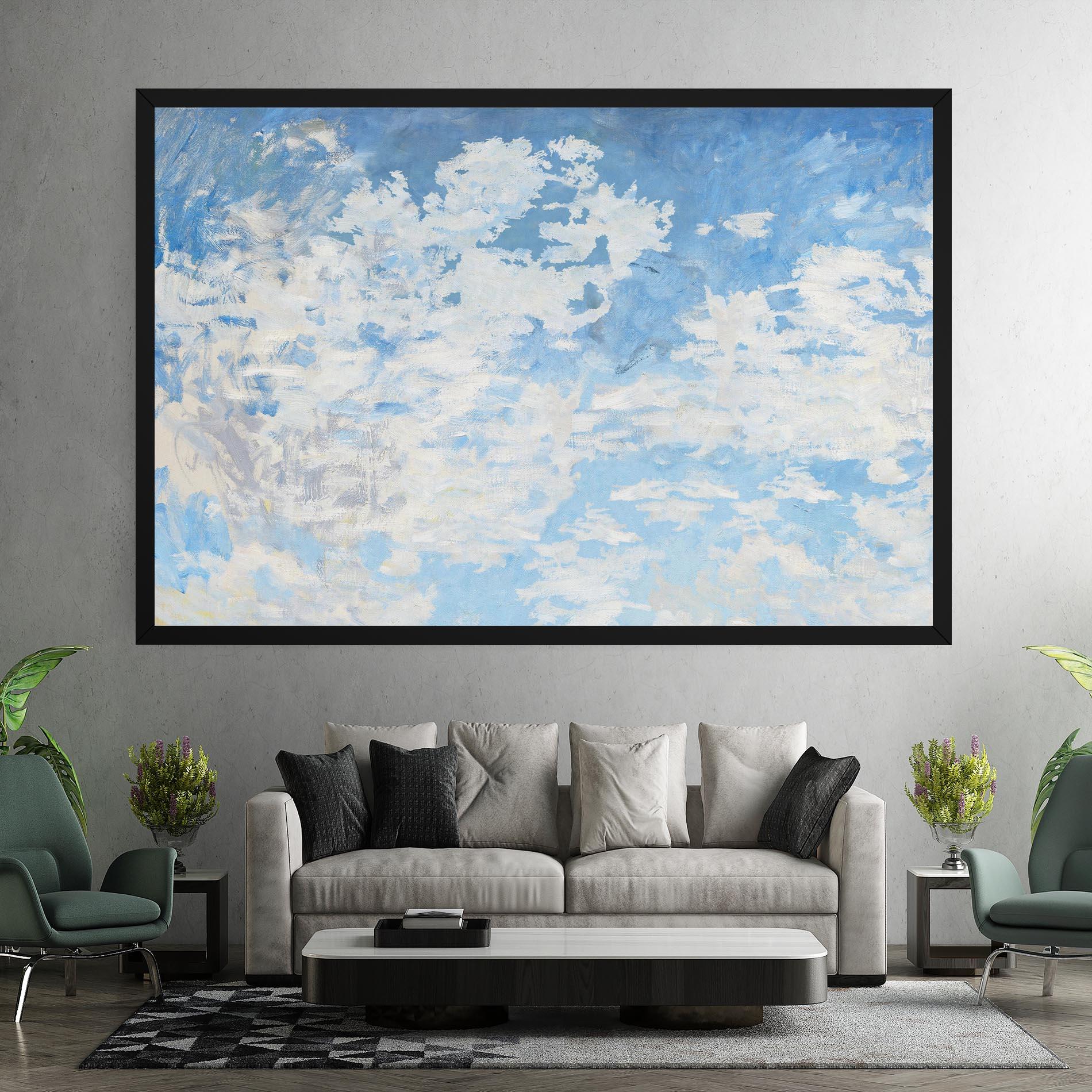Tablou Canvas Clouds Monet mockup 7