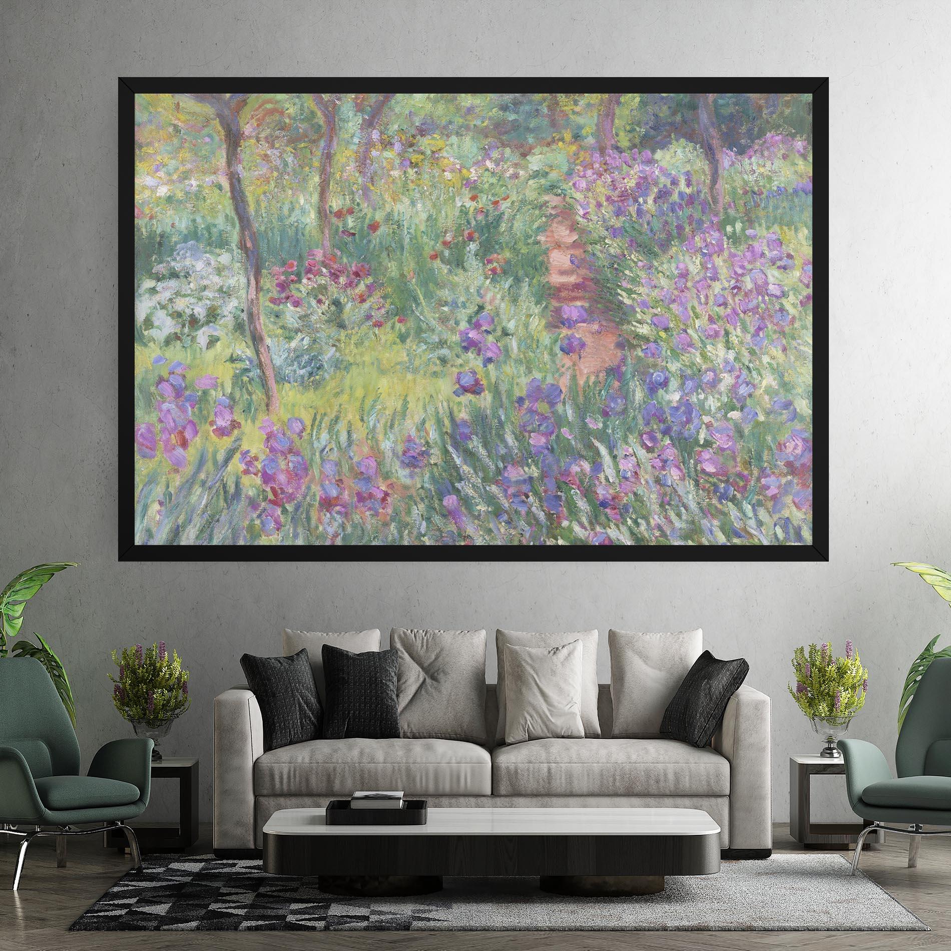 Tablou Canvas Garden In Giverny Monet mockup 7